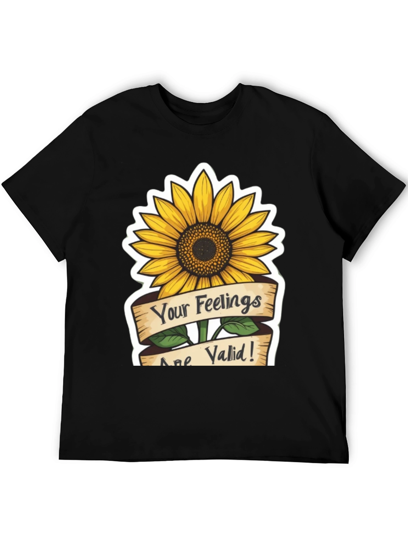 Valid Feelings Sunflower Graphic T-Shirt