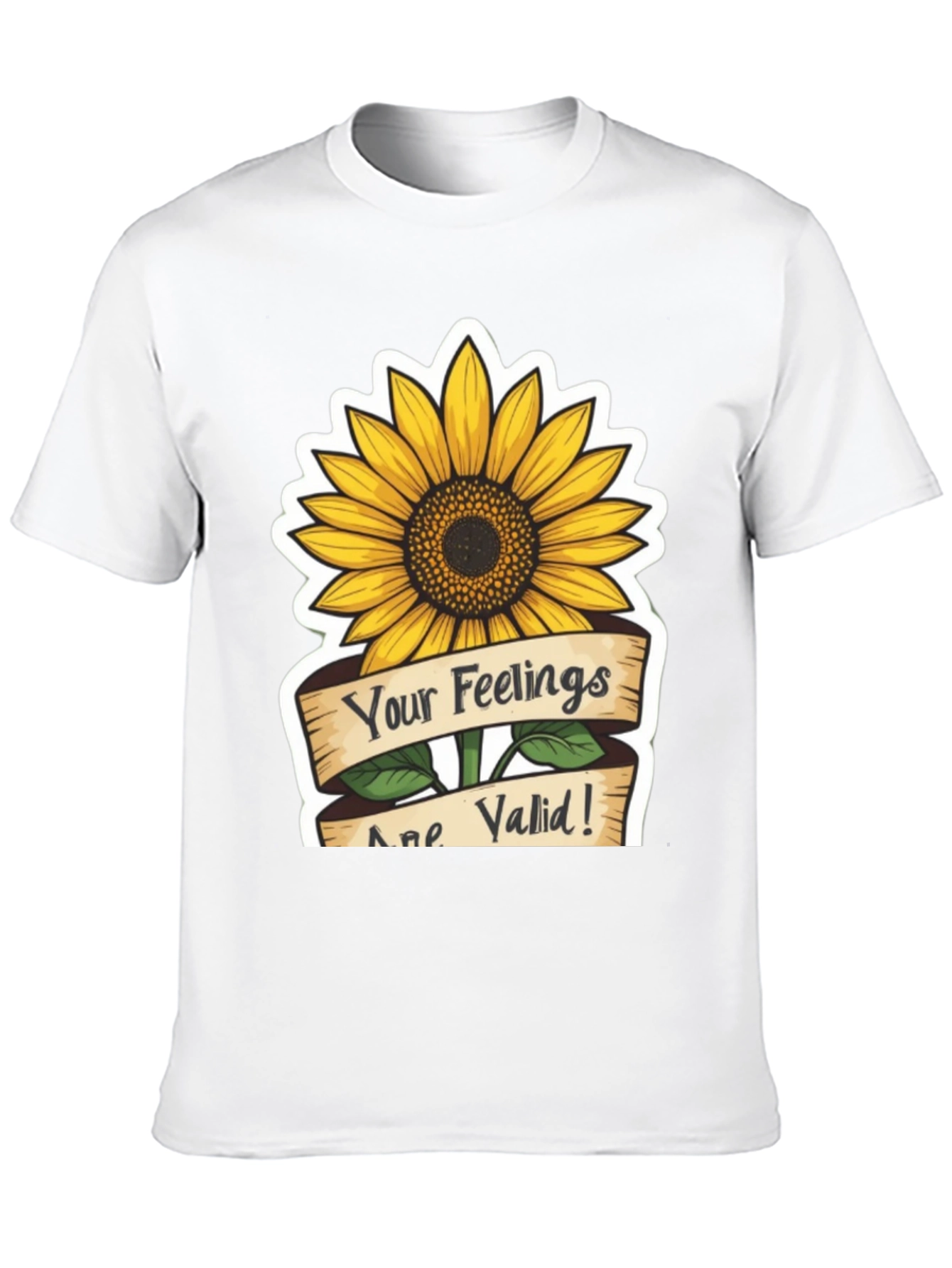 Valid Feelings Sunflower Graphic T-Shirt