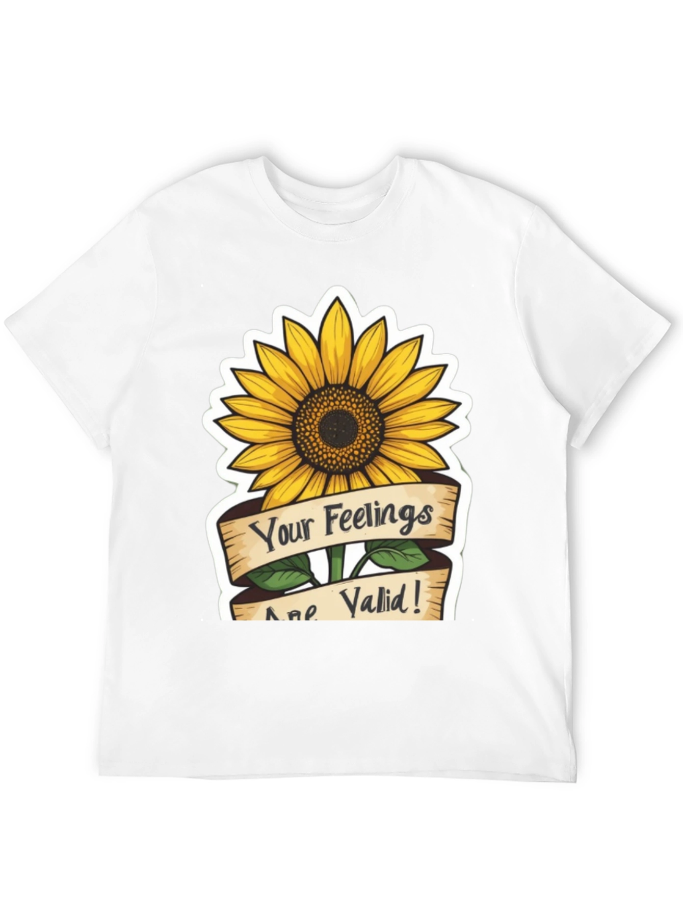 Valid Feelings Sunflower Graphic T-Shirt