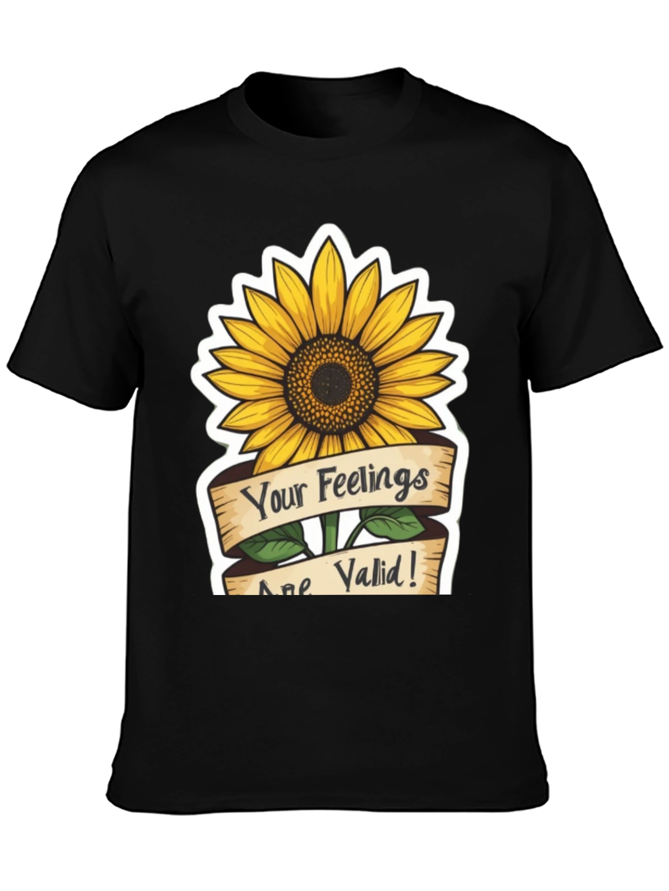 Valid Feelings Sunflower Graphic T-Shirt