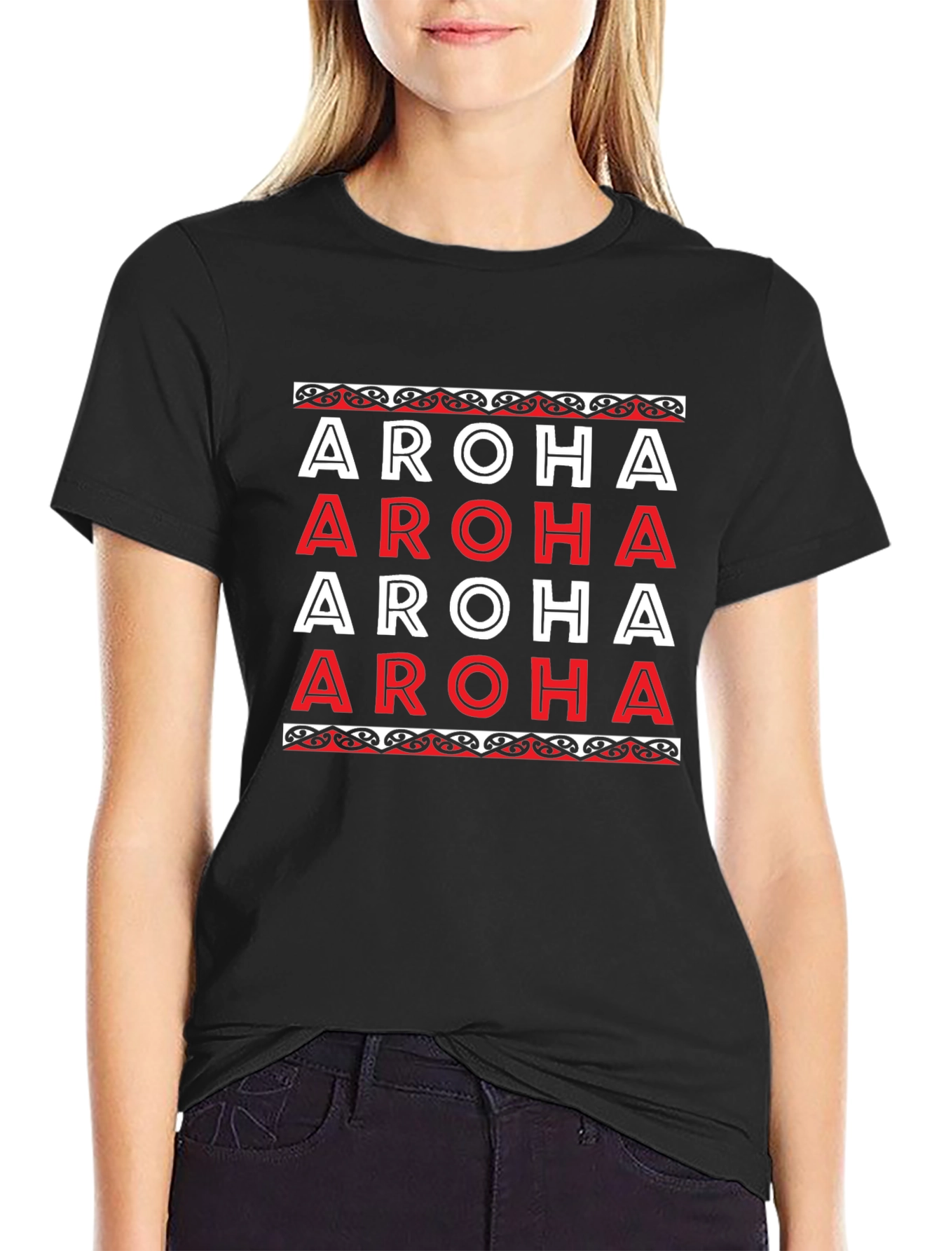 Aroha Graphic Tee - Maori Inspired Design