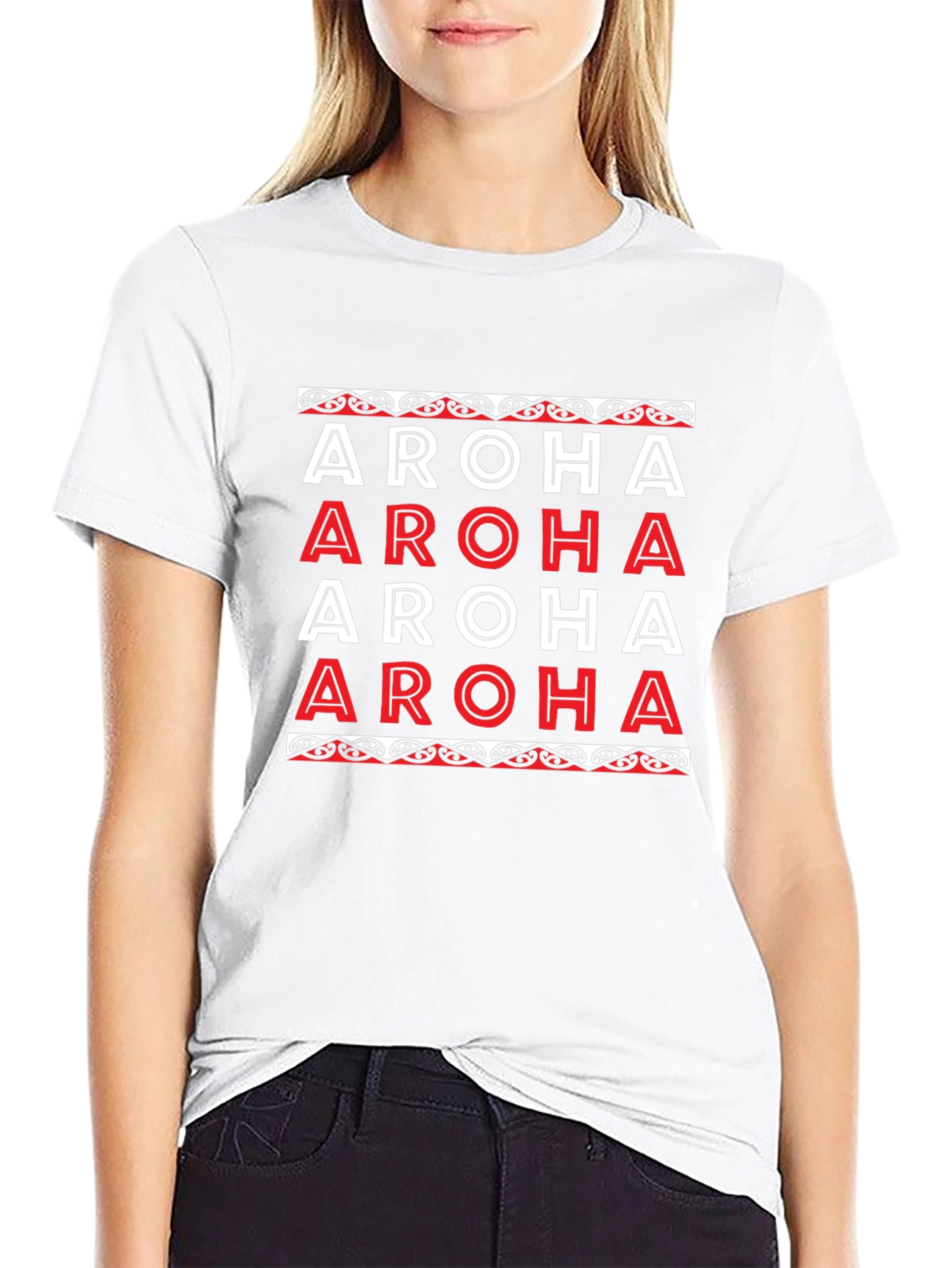 Aroha Graphic Tee - Maori Inspired Design