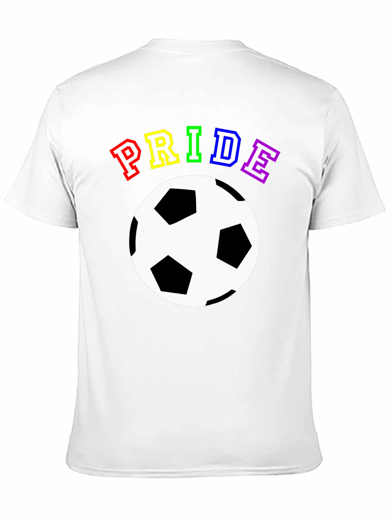 Pride Soccer T-Shirt - Rainbow Graphic Tee
