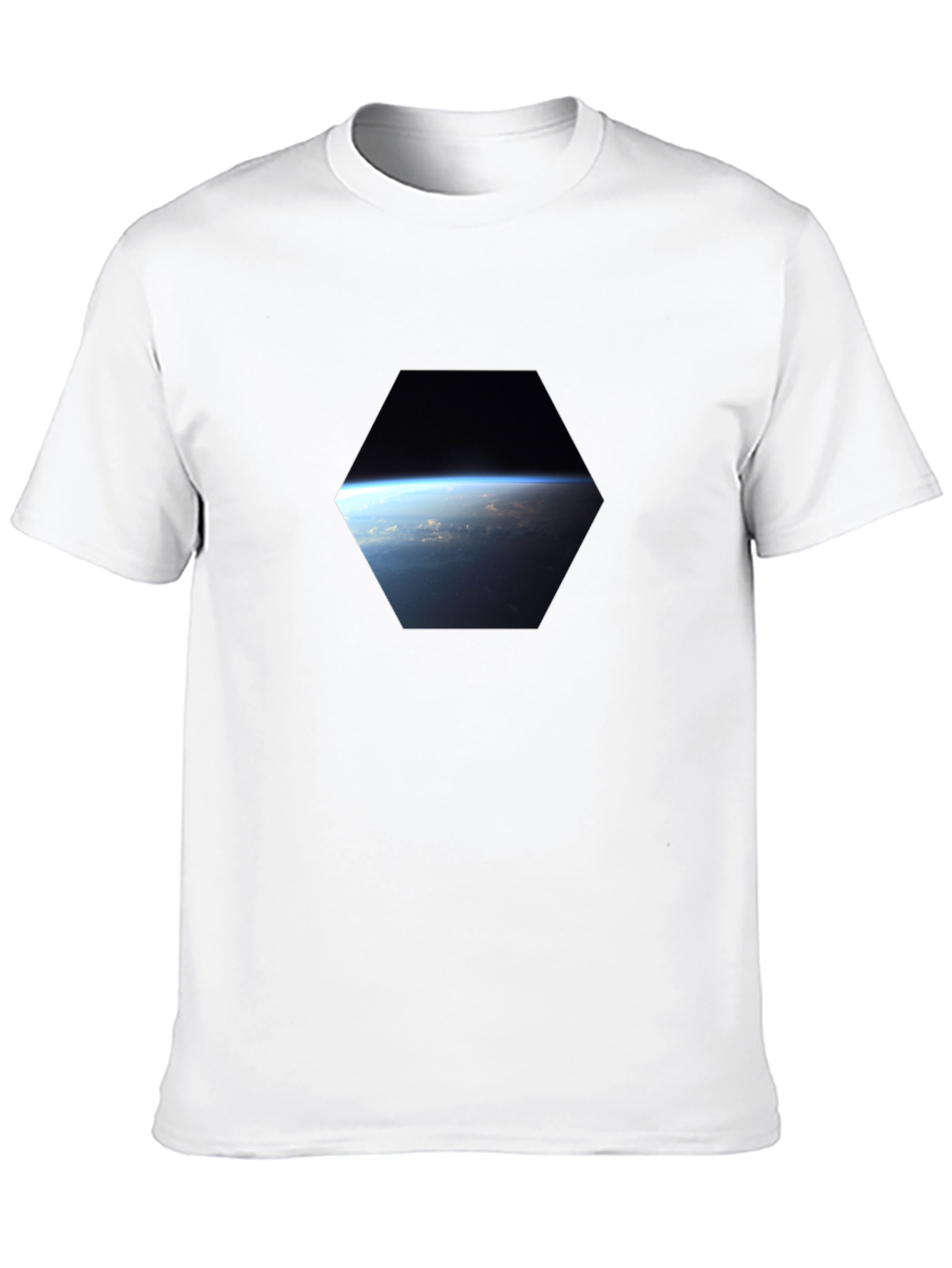 Earth View Graphic Tee - Black Unisex T-Shirt