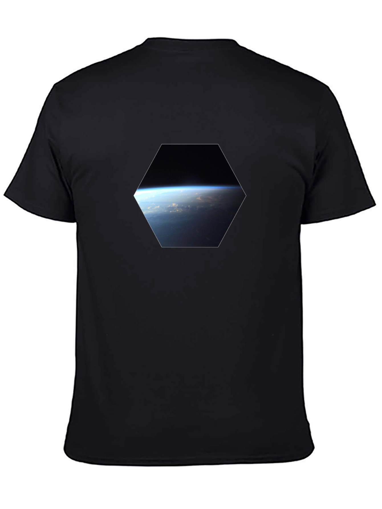 Earth View Graphic Tee - Black Unisex T-Shirt
