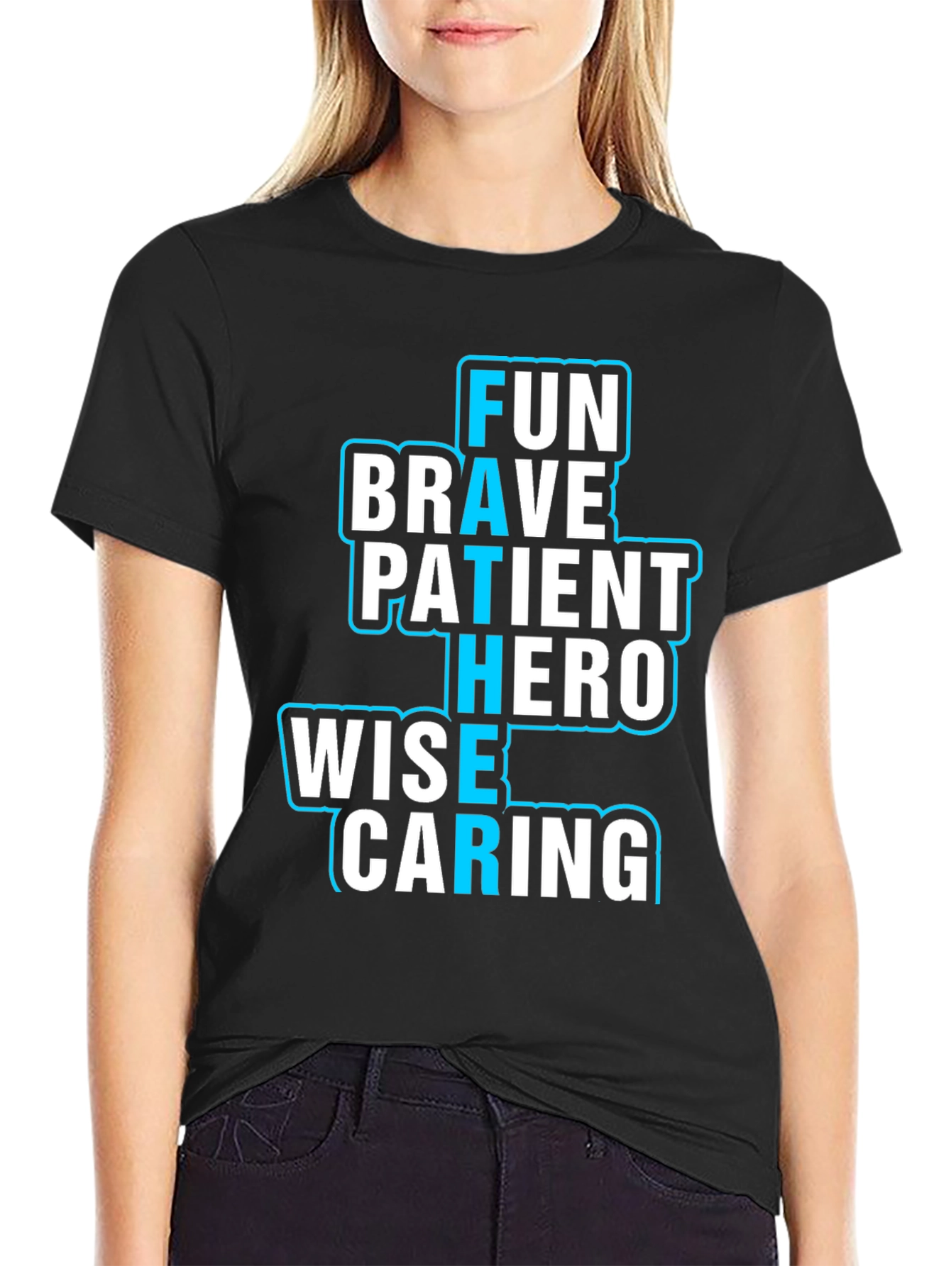 Fun Brave Patient Hero Wise Caring Father T-Shirt