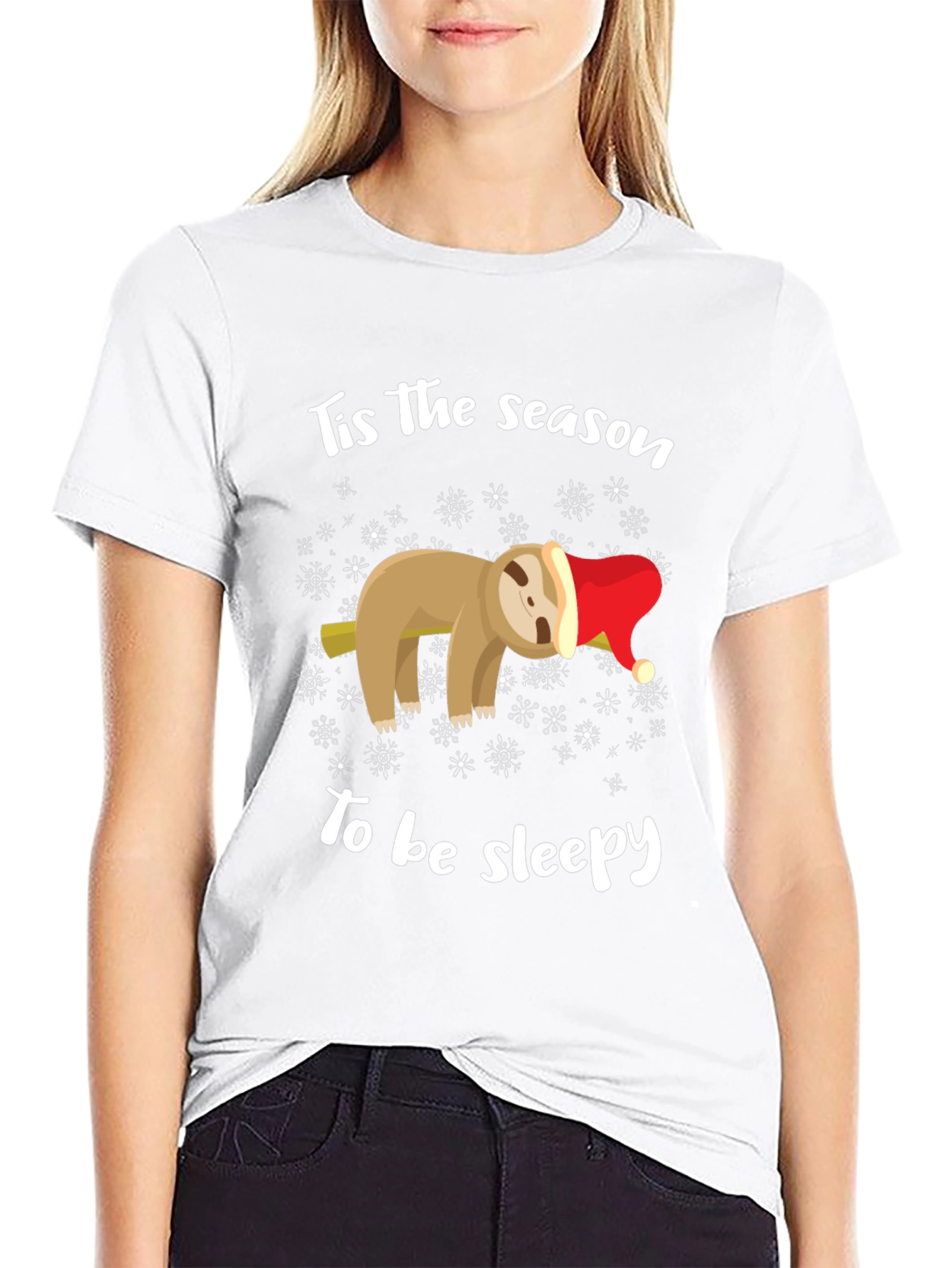 Festive Sloth Sleepy Season T-Shirt