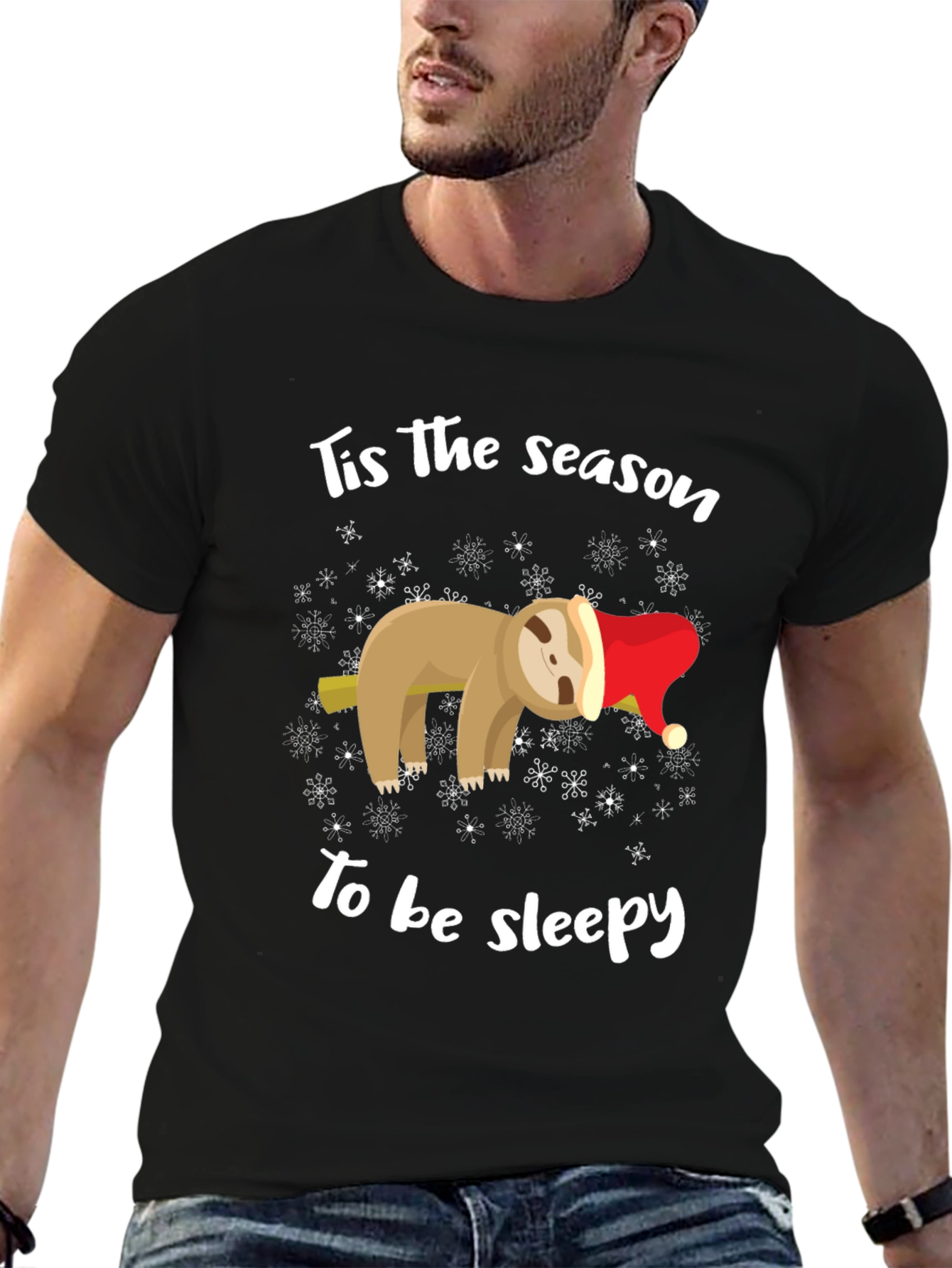 Festive Sloth Sleepy Season T-Shirt