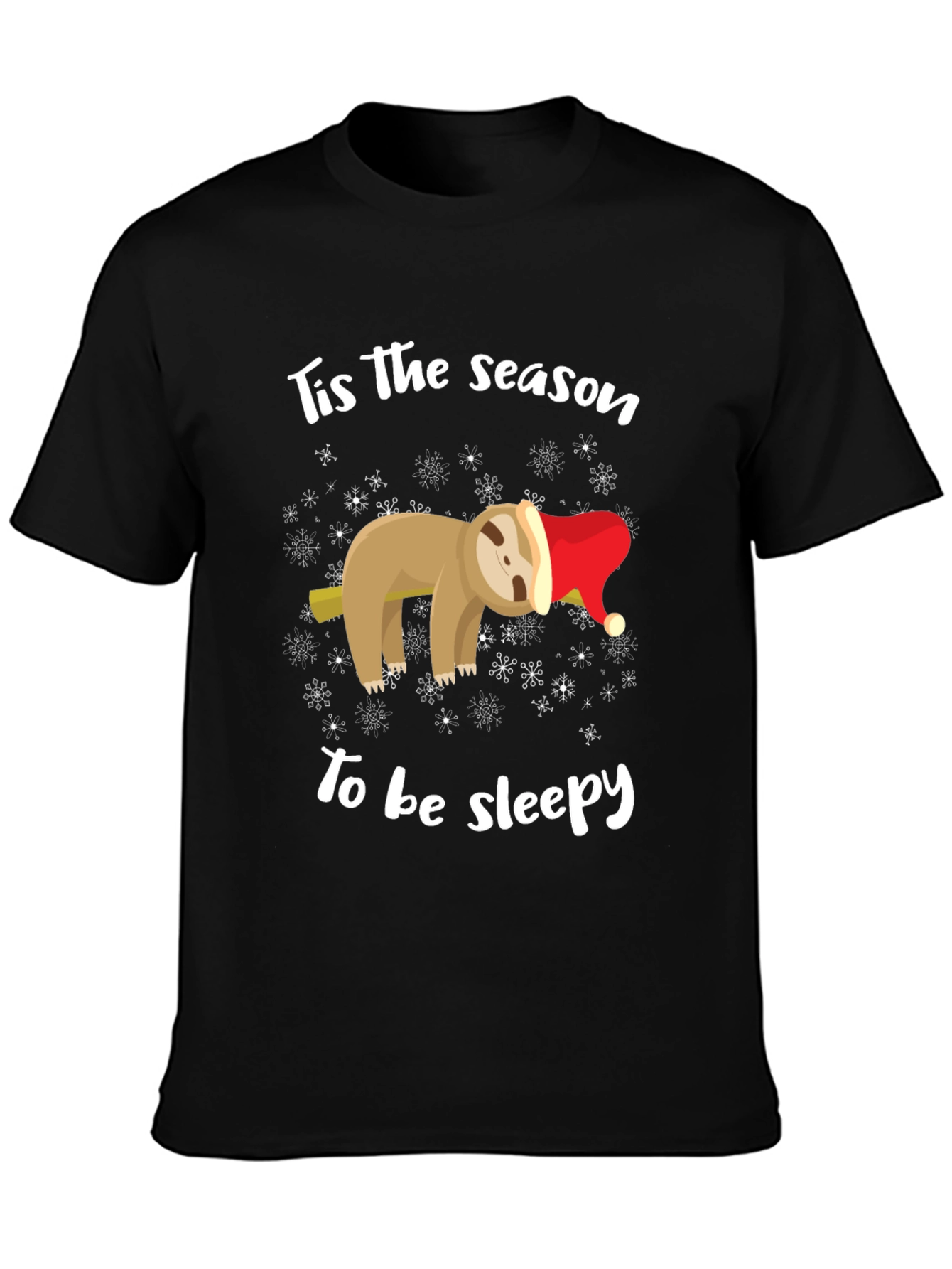 Festive Sloth Sleepy Season T-Shirt