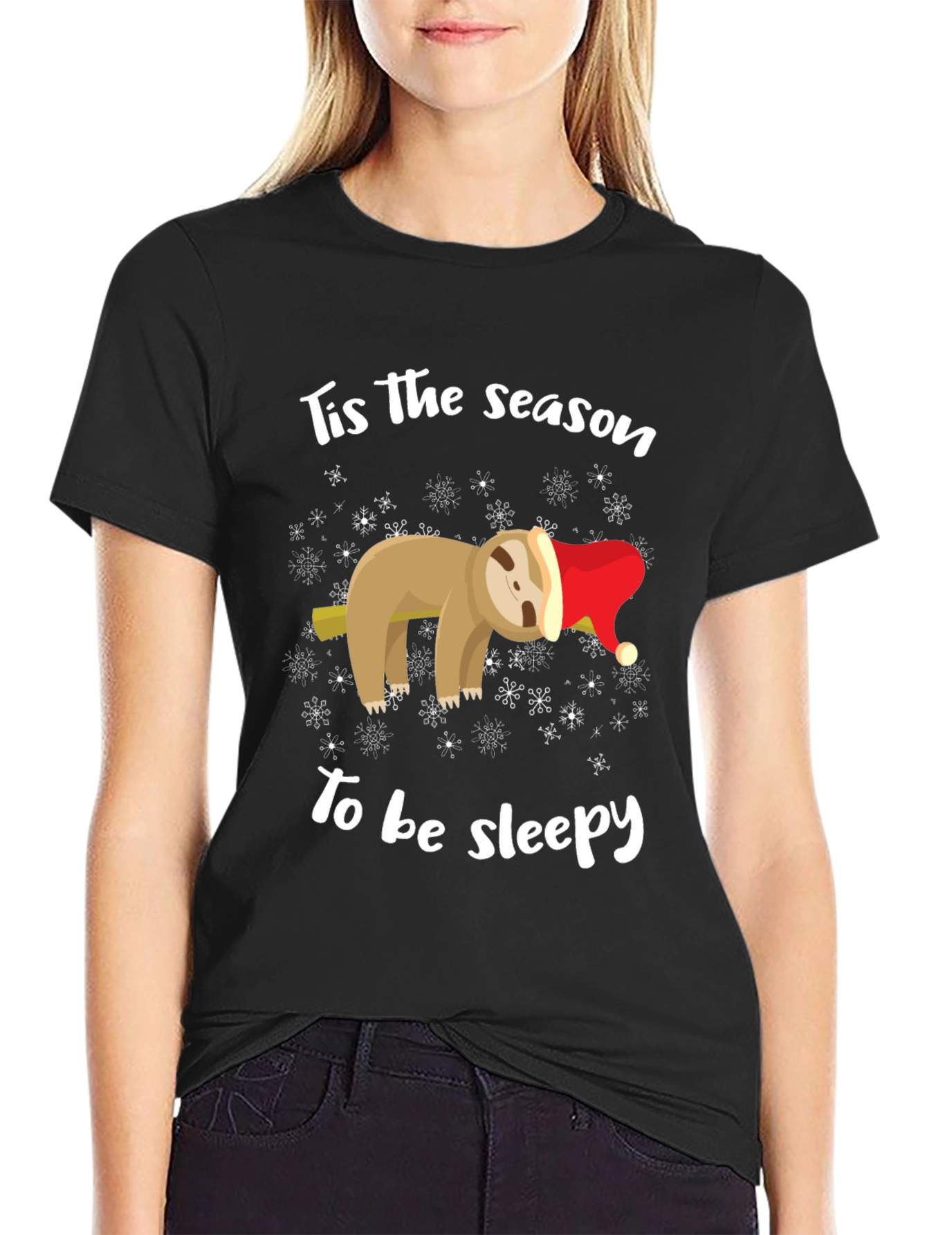 Festive Sloth Sleepy Season T-Shirt