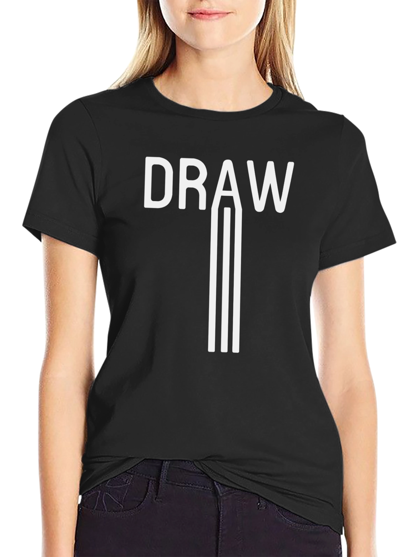 Draw Graphic Tee - Creative Expression Comfort Fit