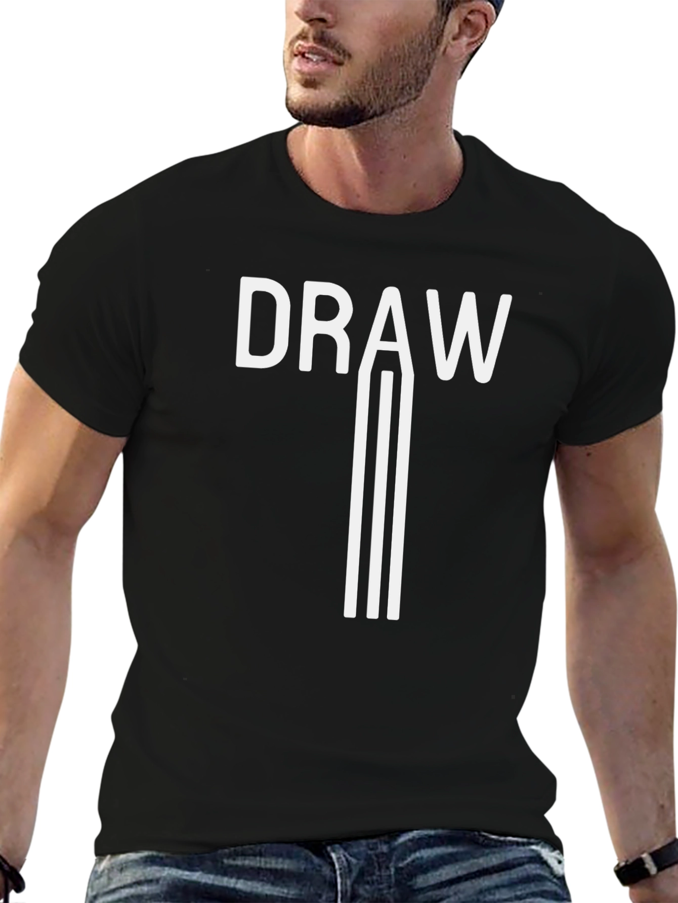 Draw Graphic Tee - Creative Expression Comfort Fit