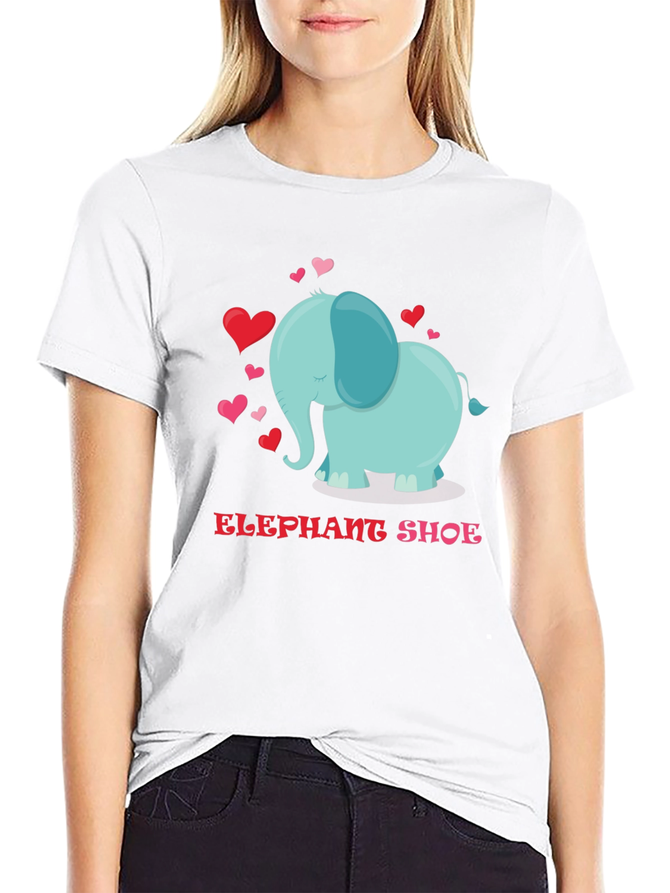 Elephant Shoe Valentines Day T-Shirt
