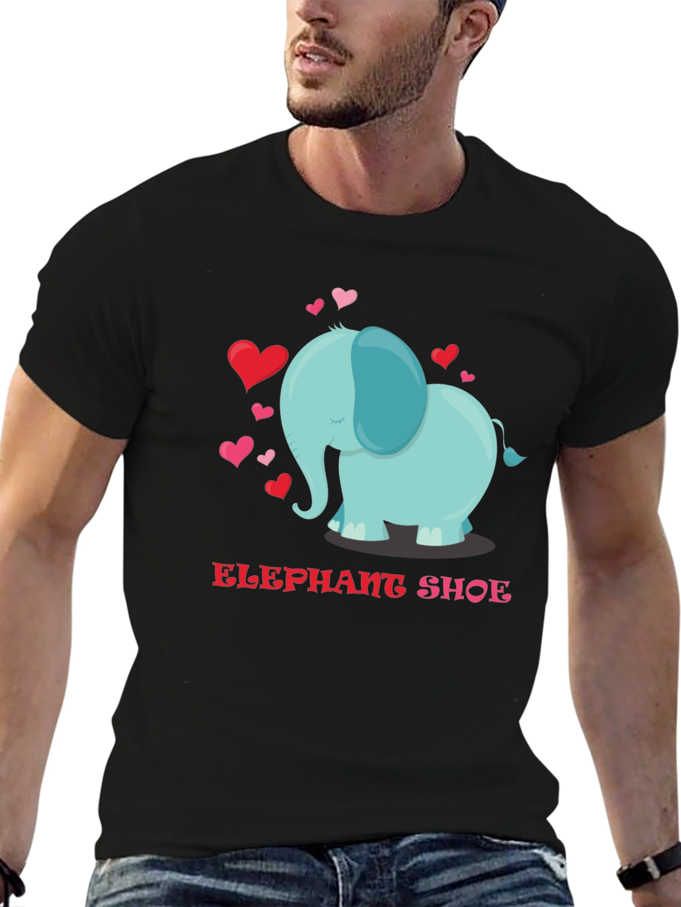 Elephant Shoe Valentines Day T-Shirt