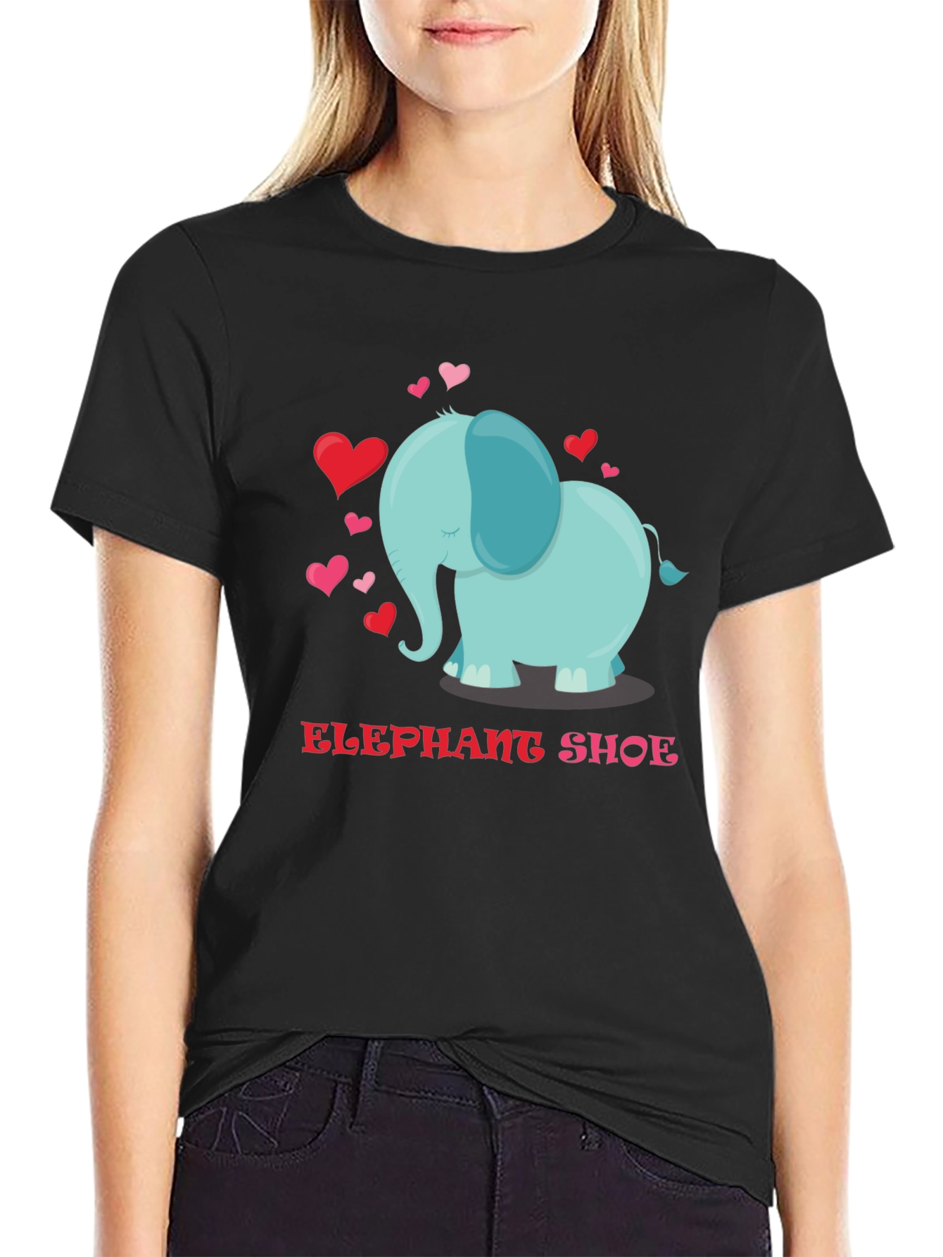 Elephant Shoe Valentines Day T-Shirt