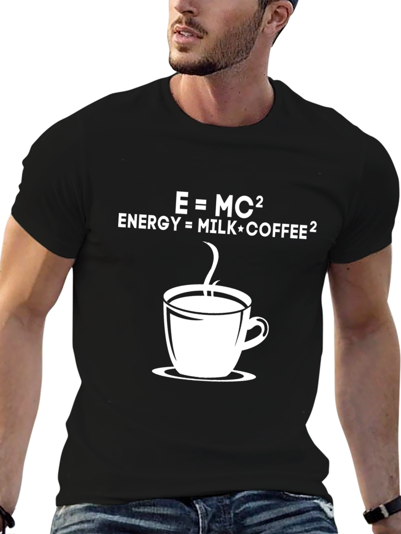 Coffee Equation T-Shirt - Energy = Milk*Coffee²