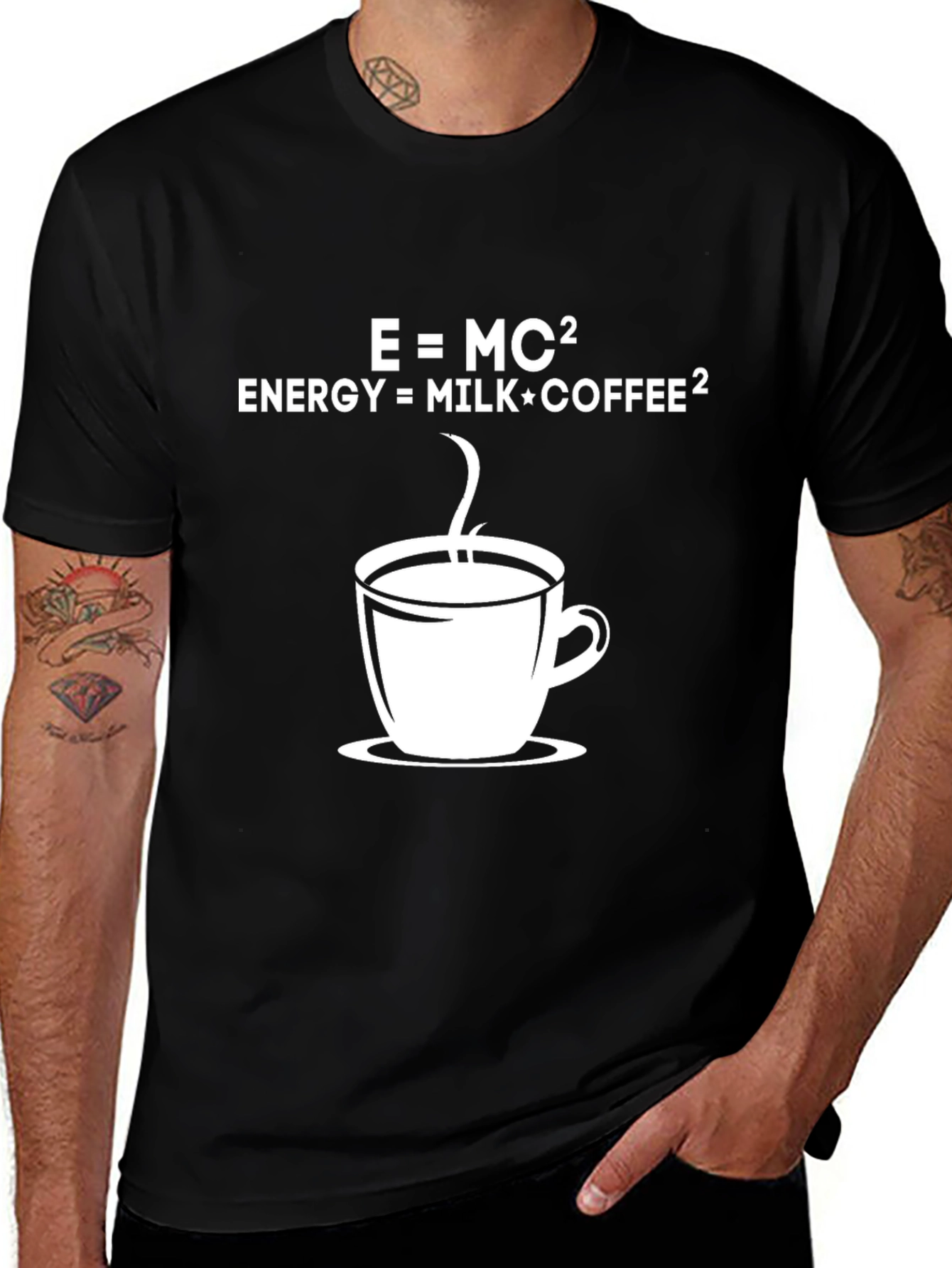 Coffee Equation T-Shirt - Energy = Milk*Coffee²