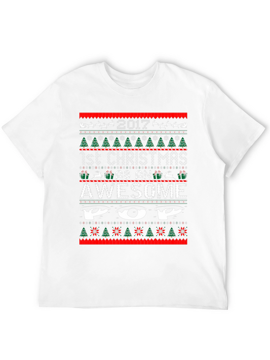 Awesome Pop 1st Christmas 2017 Ugly Sweater Style T-Shirt