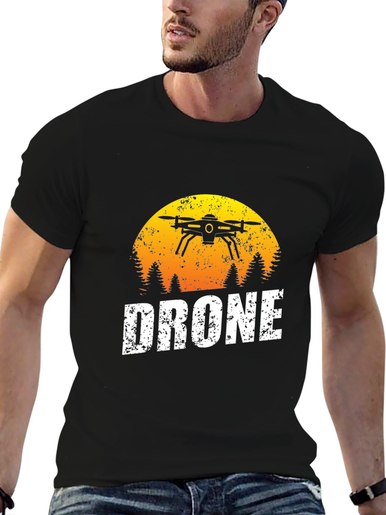 Drone T-Shirt - Sunset Graphic Tee