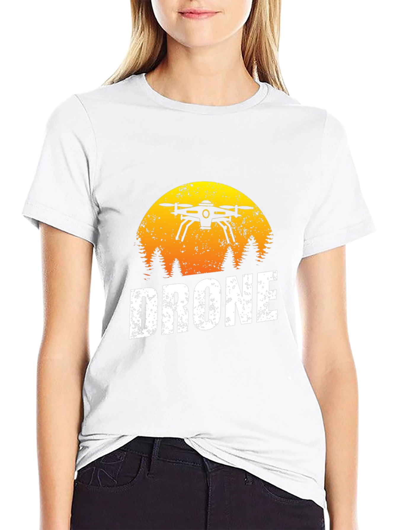 Drone T-Shirt - Sunset Graphic Tee