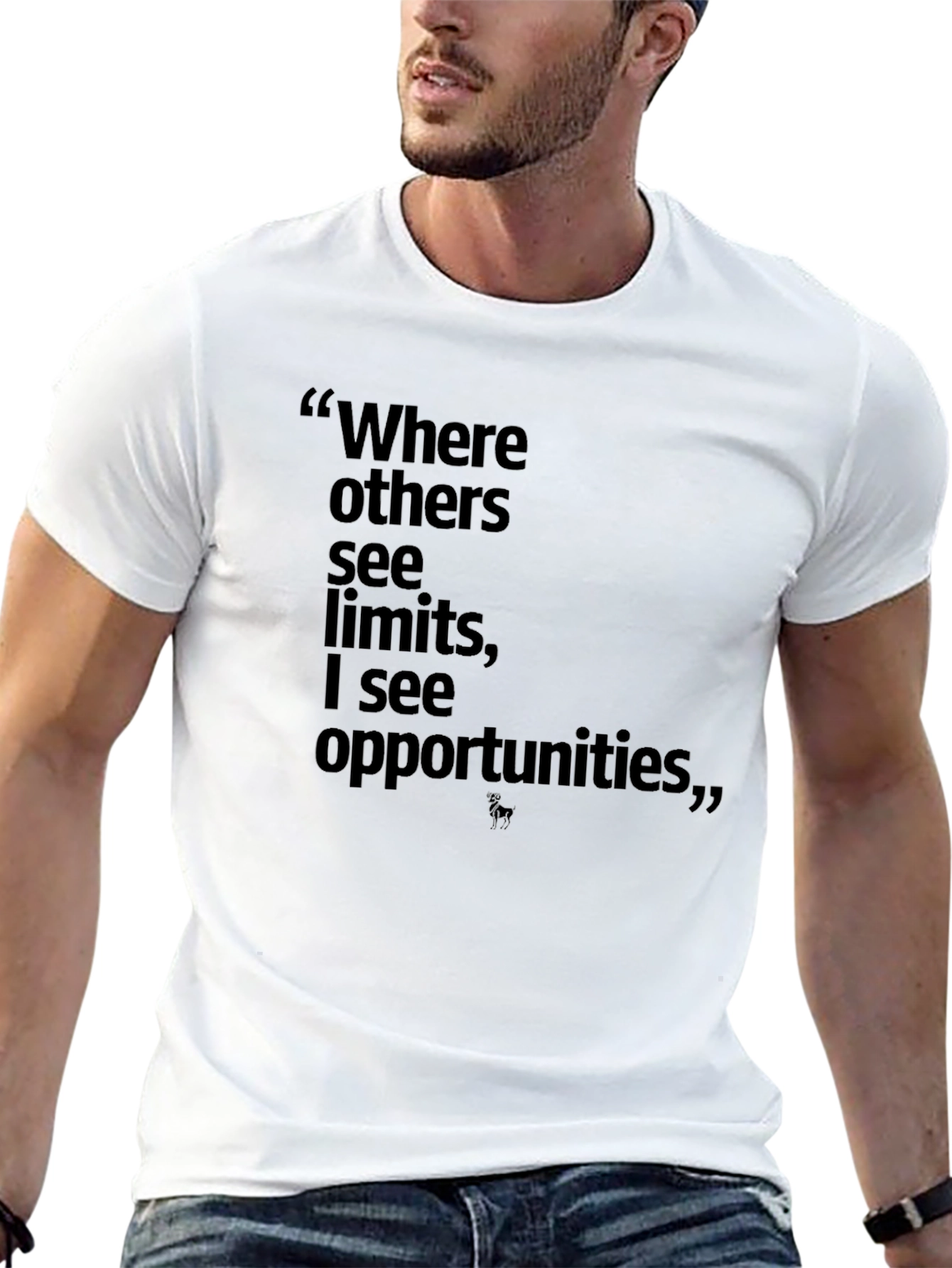 Motivational Quote T-Shirt - Where Others See Limits