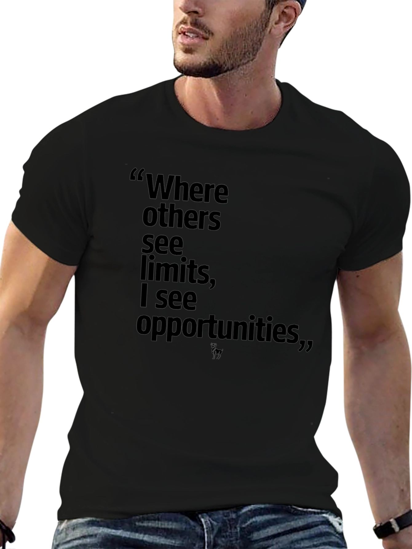 Motivational Quote T-Shirt - Where Others See Limits