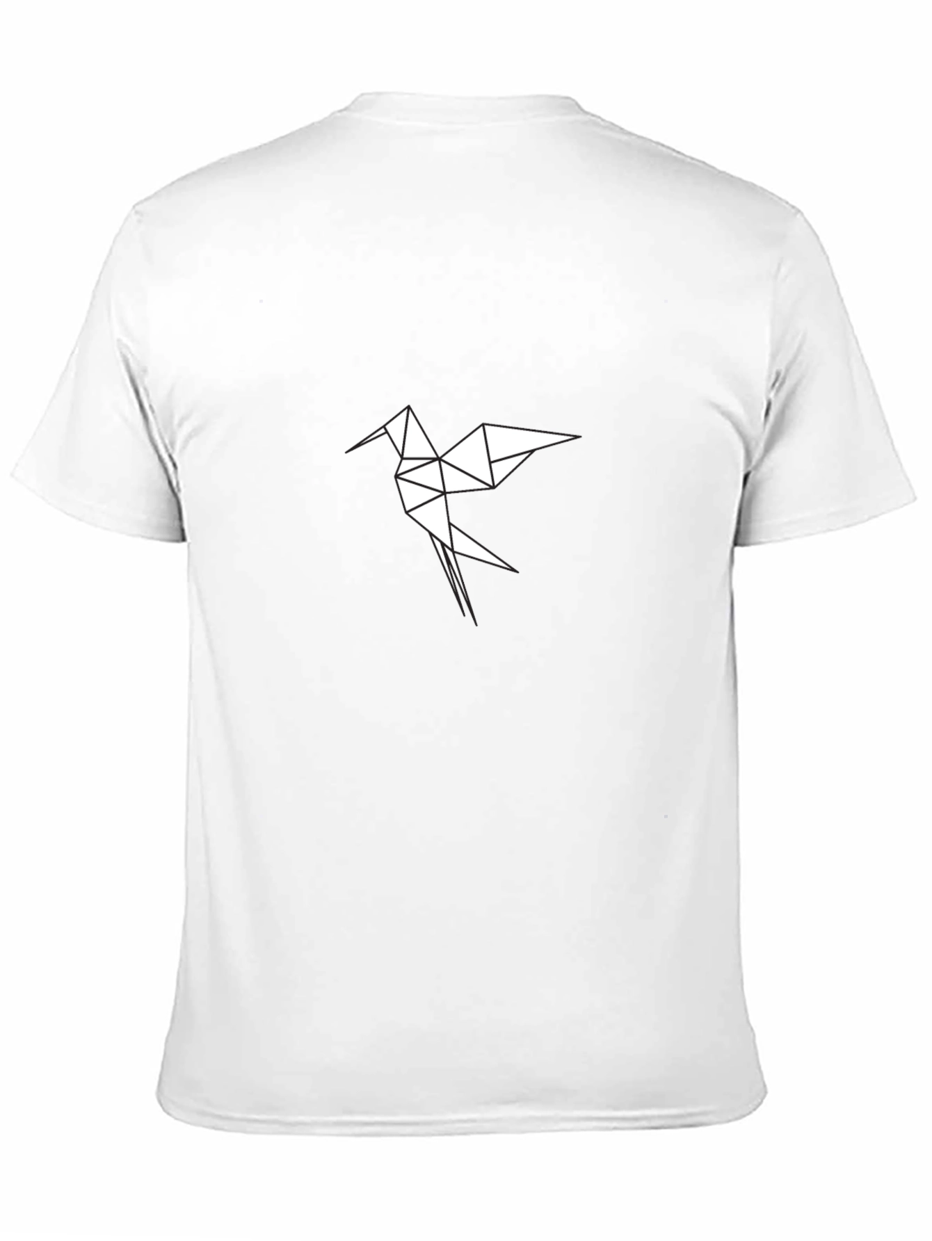 Geometric Bird Black T-Shirt
