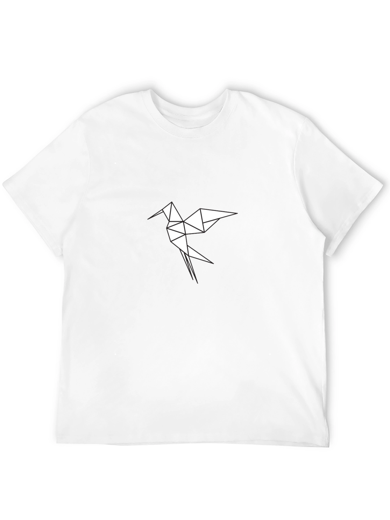 Geometric Bird Black T-Shirt