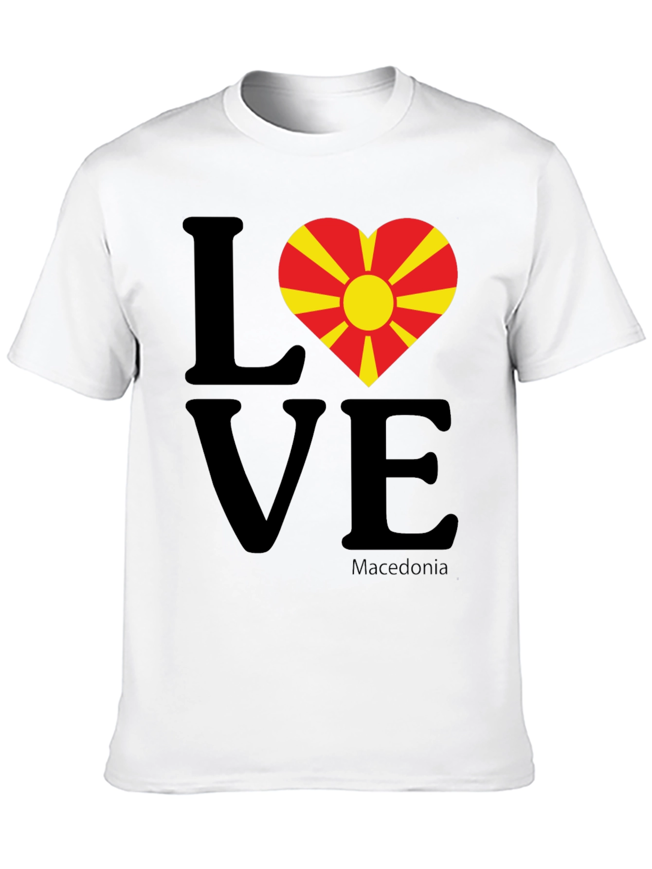 Love Macedonia Graphic T-Shirt - Black