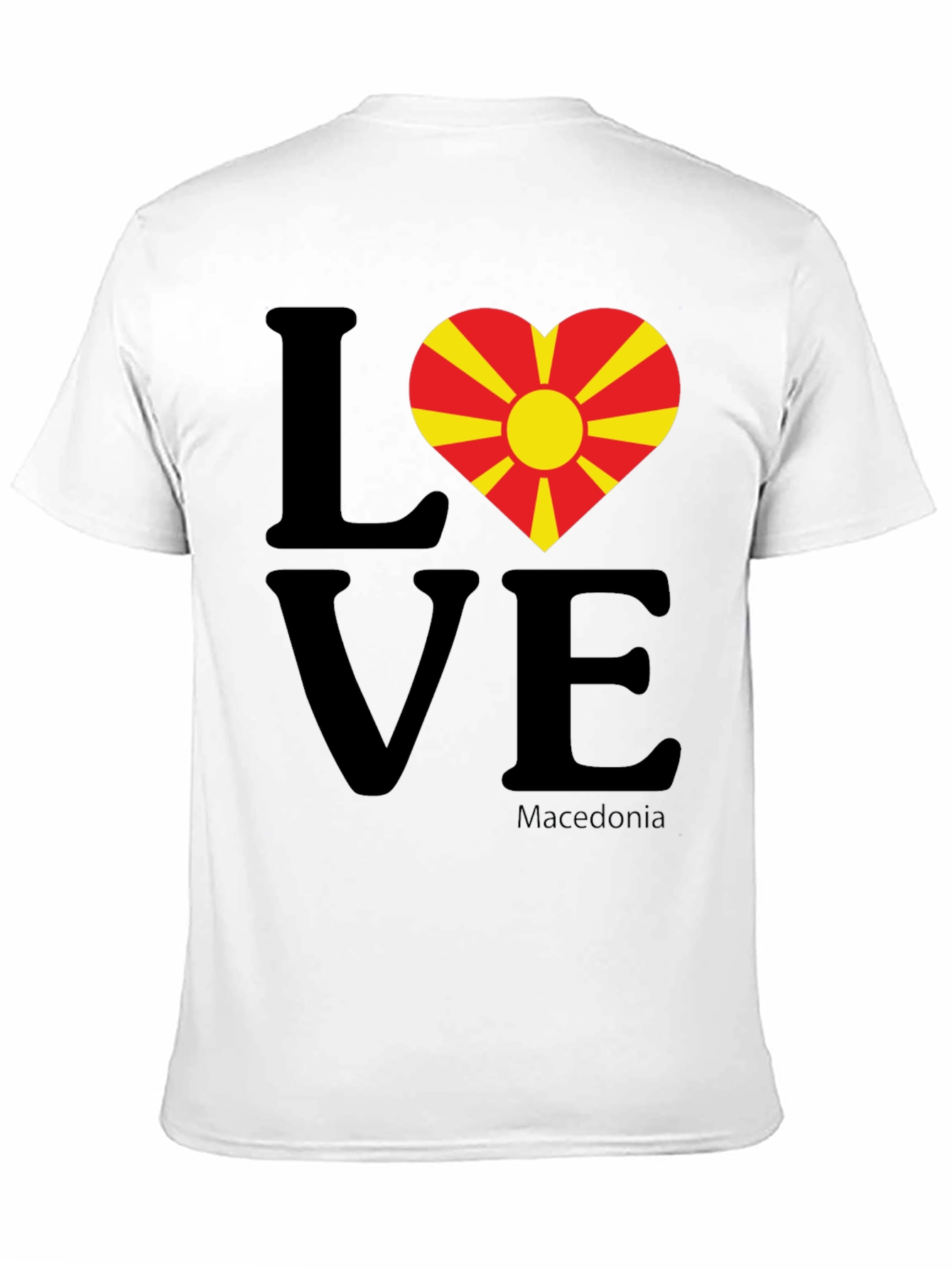 Love Macedonia Graphic T-Shirt - Black