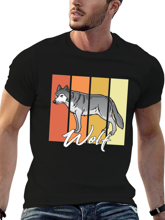 Vintage Wolf Graphic T-Shirt