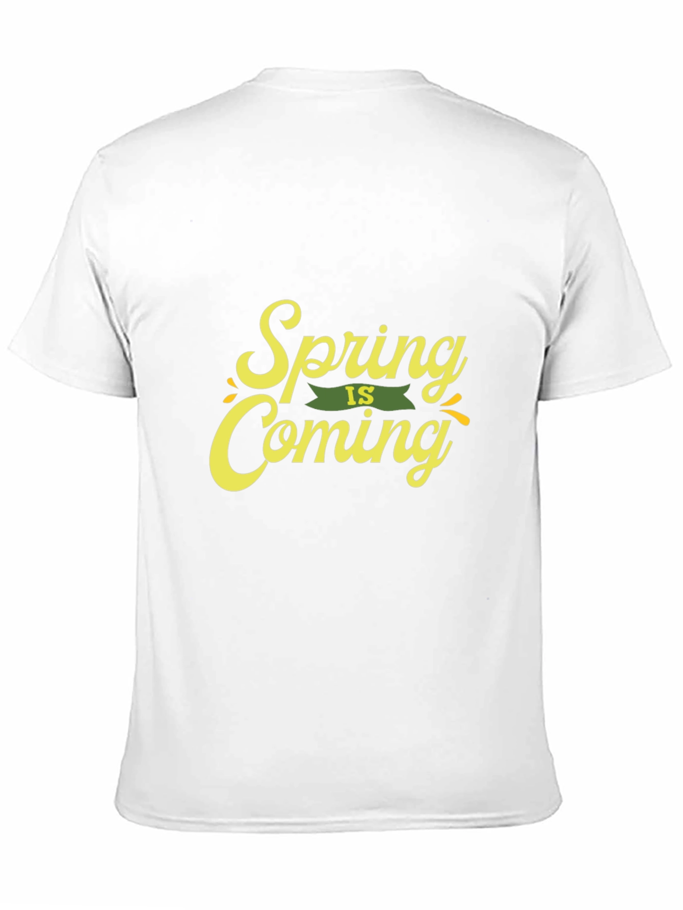 Spring is Coming Black Graphic Tee