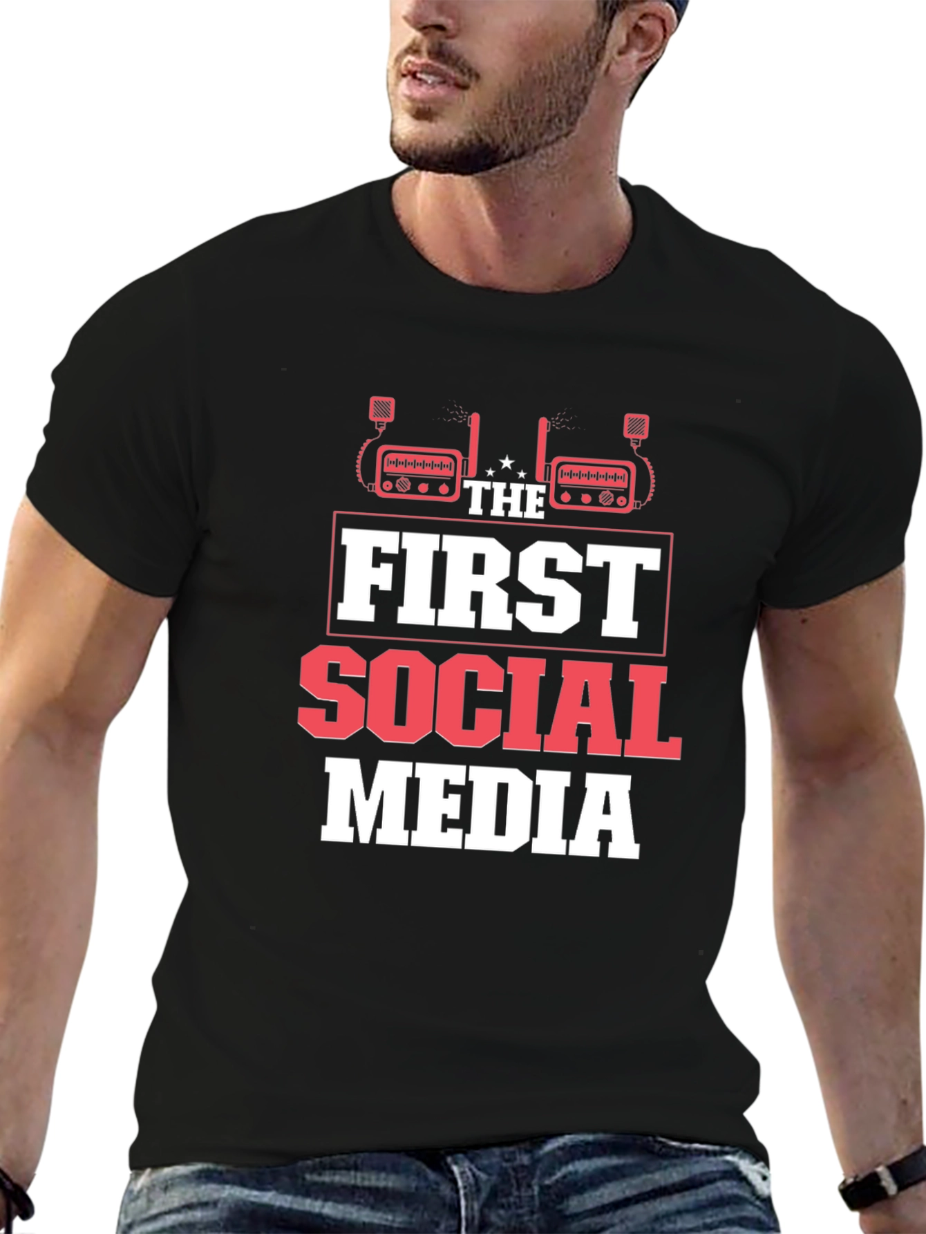 The First Social Media T-Shirt - Ham Radio Design