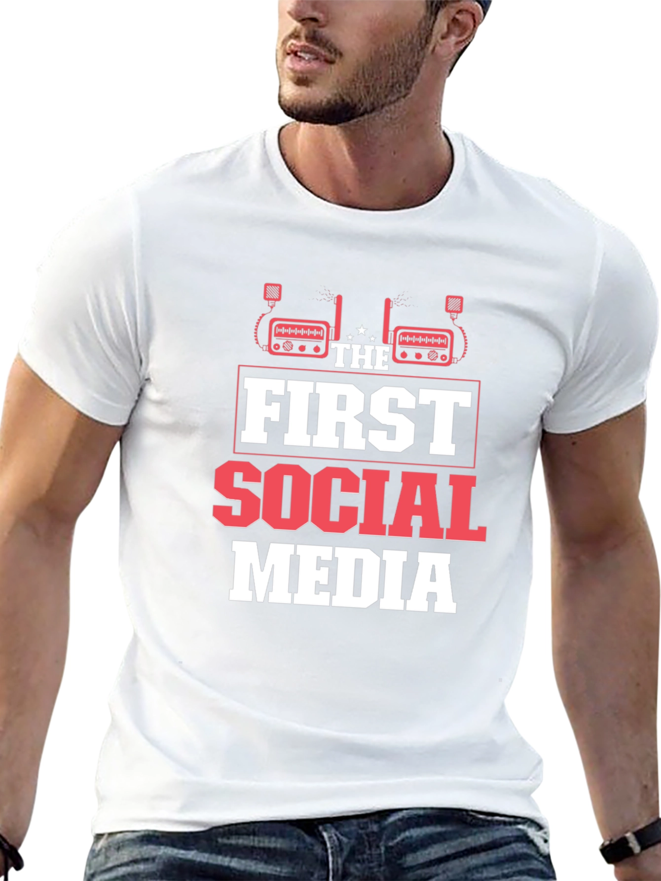 The First Social Media T-Shirt - Ham Radio Design