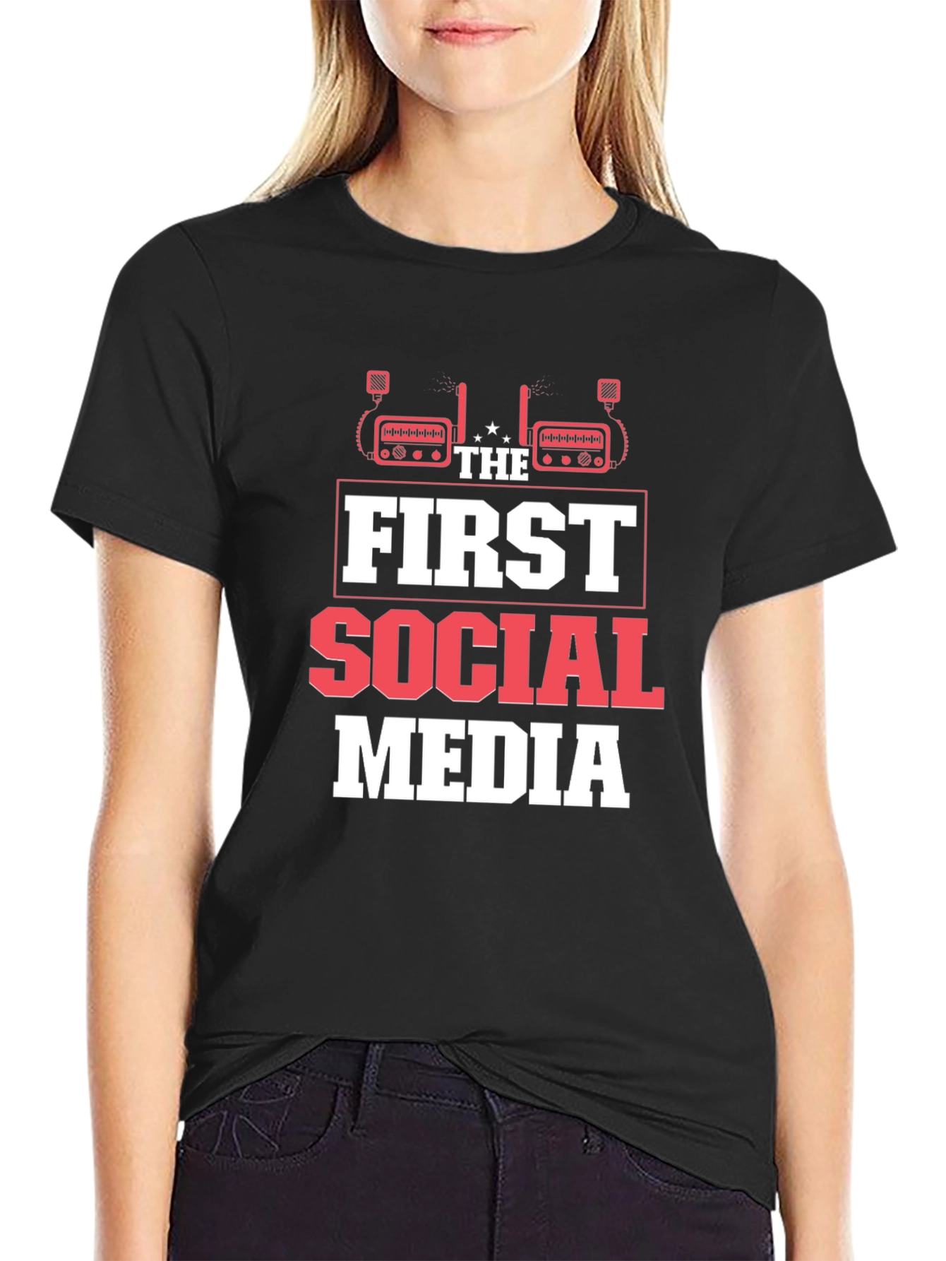 The First Social Media T-Shirt - Ham Radio Design