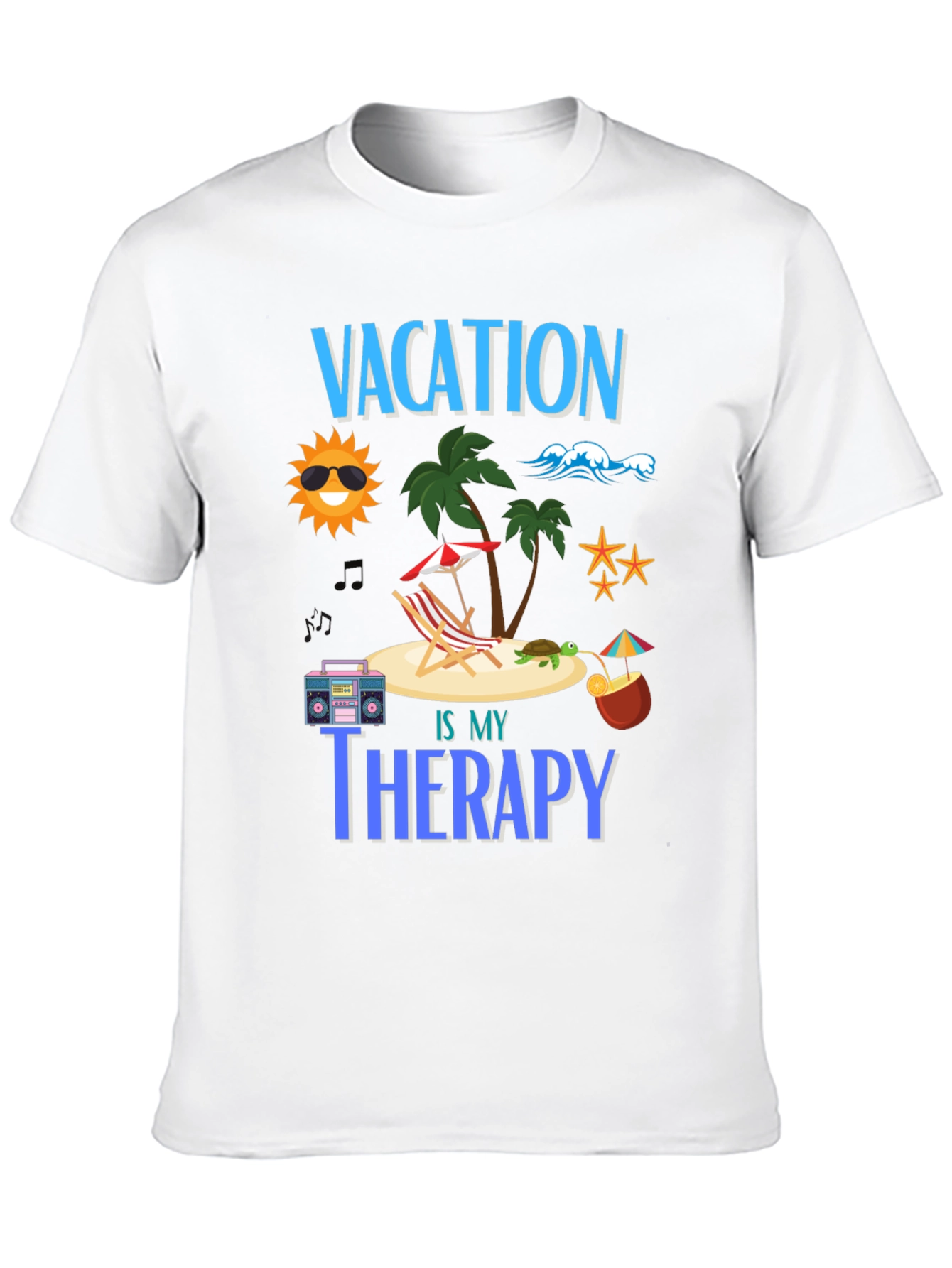 Vacation is My Therapy Graphic T-Shirt