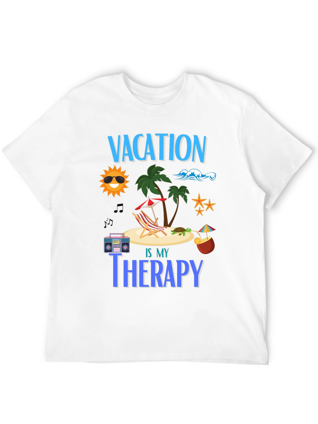 Vacation is My Therapy Graphic T-Shirt