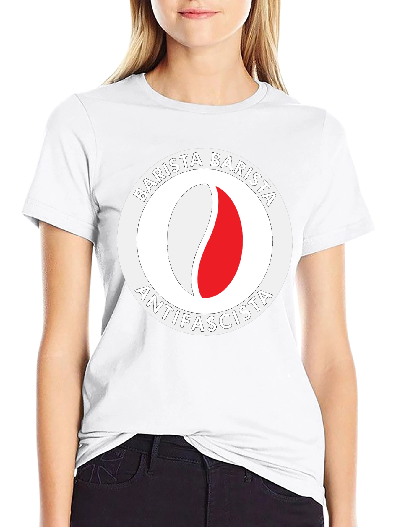 Barista Antifascista Graphic T-Shirt