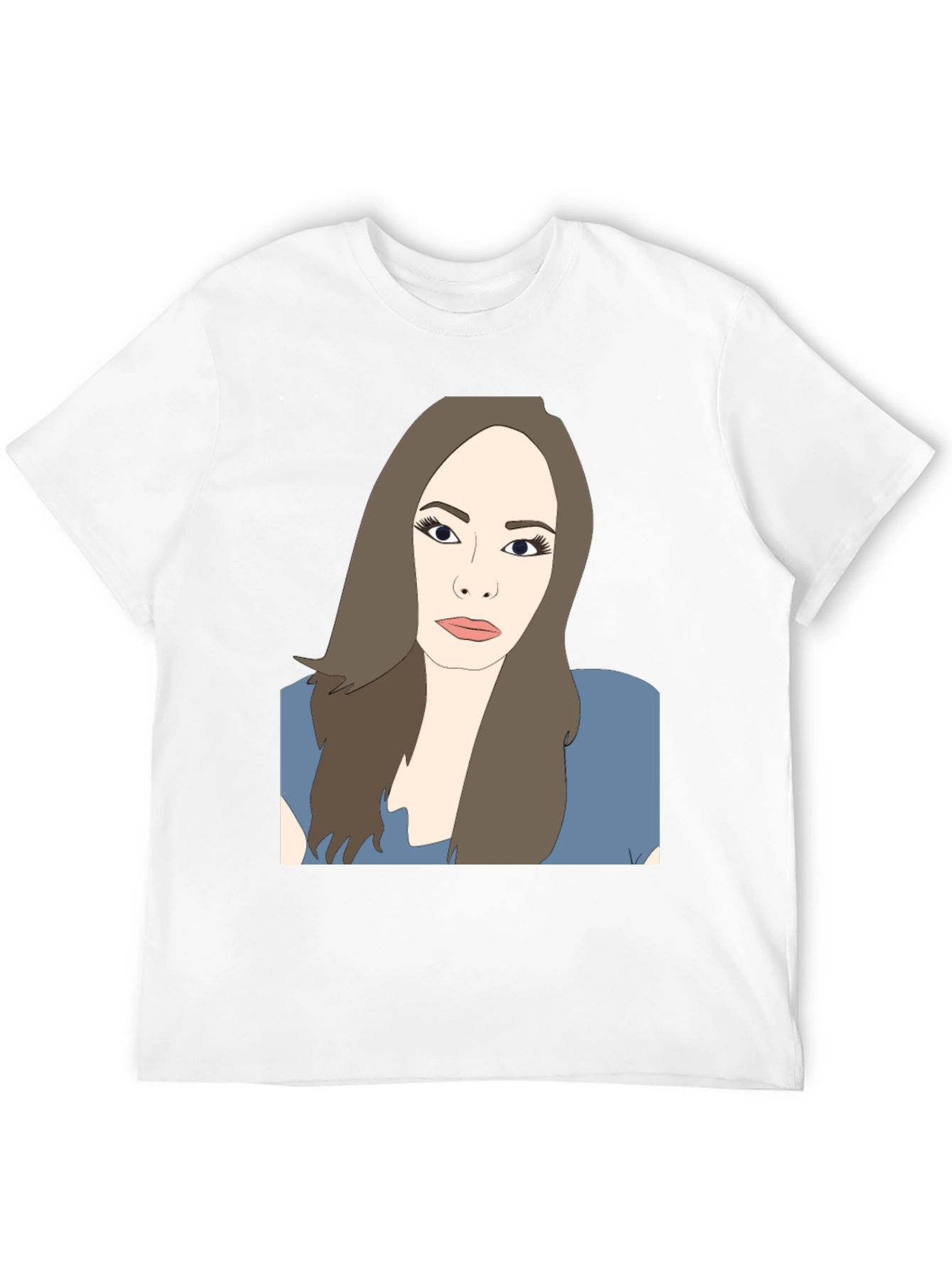 Illustrated Woman Black T-Shirt