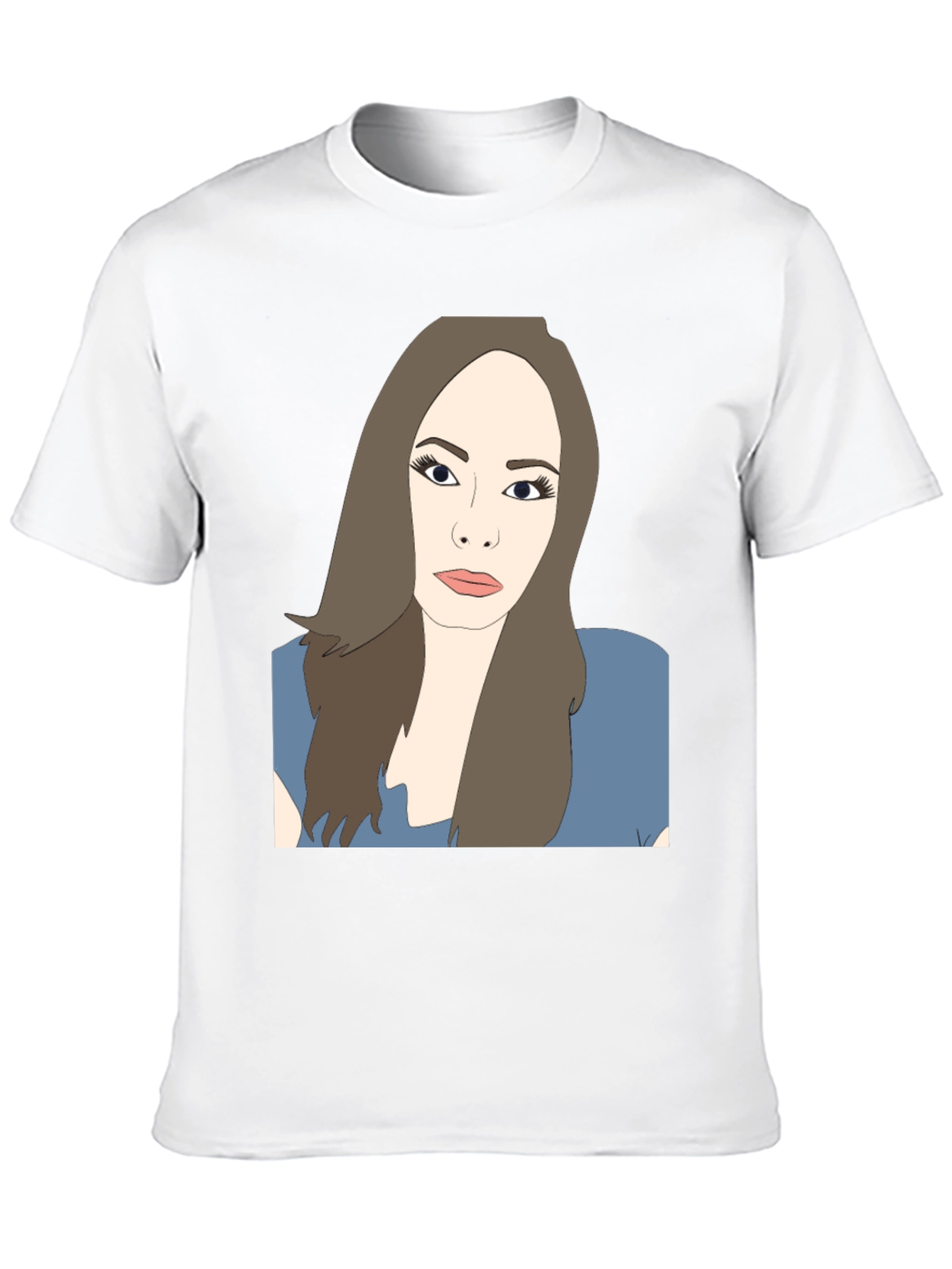 Illustrated Woman Black T-Shirt