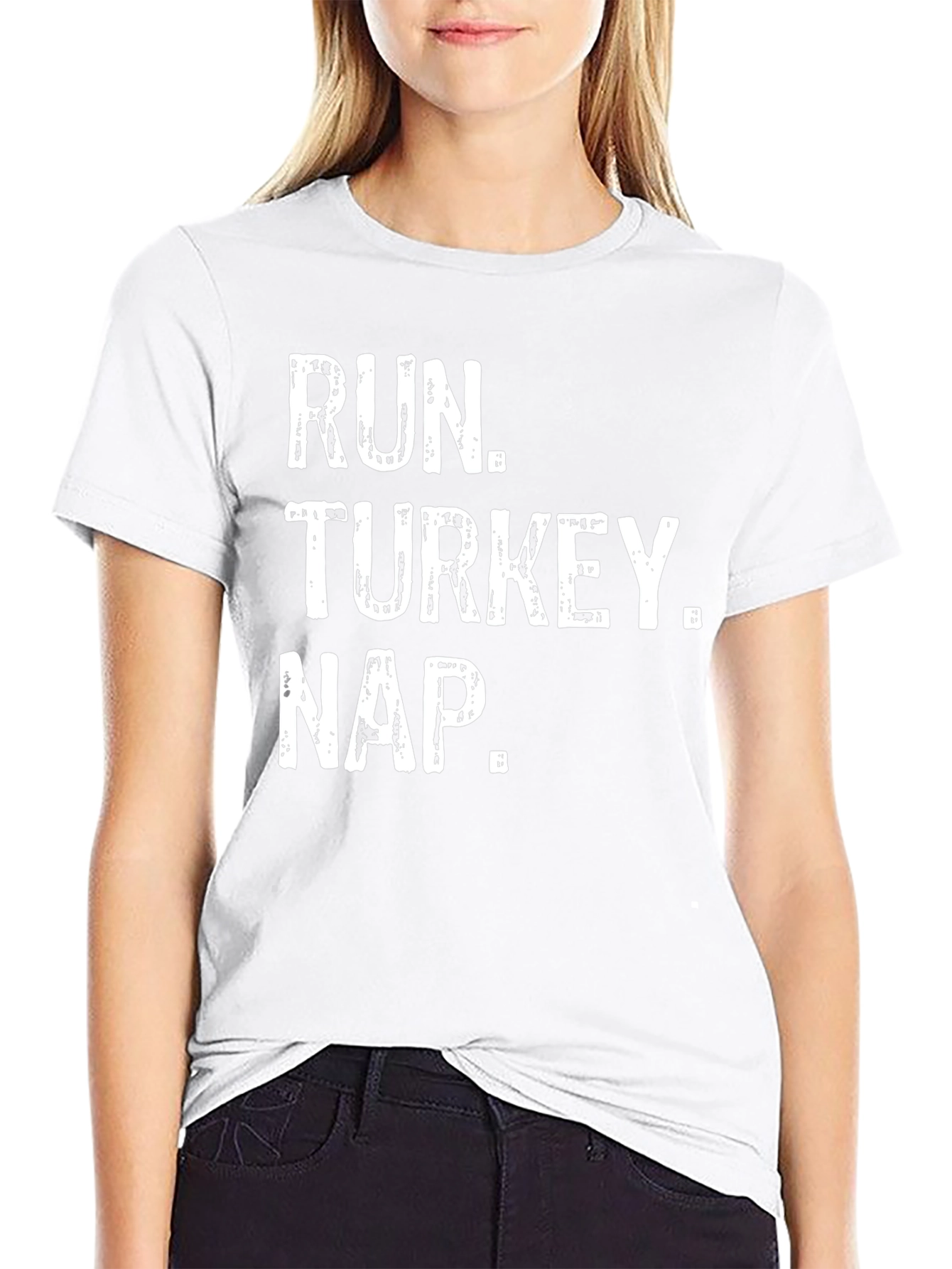 Run Turkey Nap Funny Thanksgiving T-Shirt