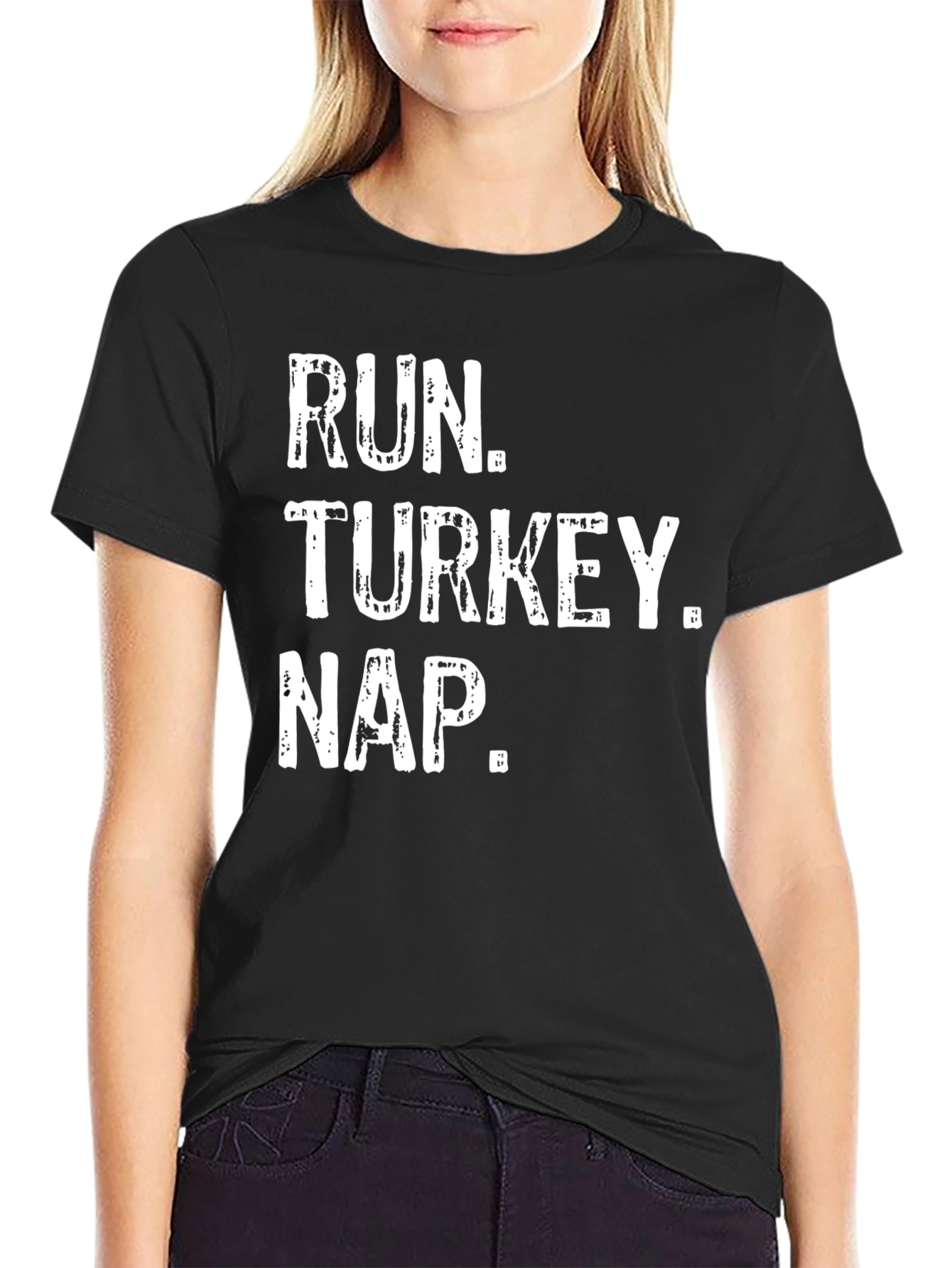 Run Turkey Nap Funny Thanksgiving T-Shirt