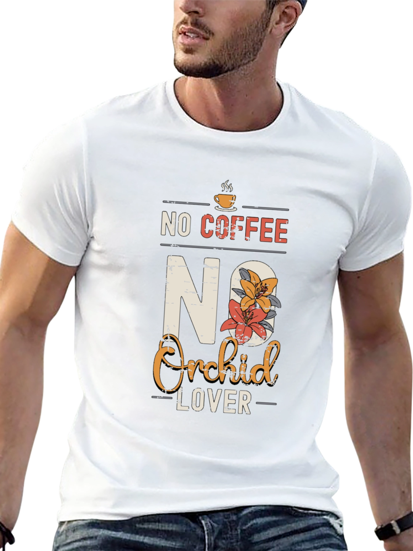 No Coffee No Orchid Lover T-Shirt
