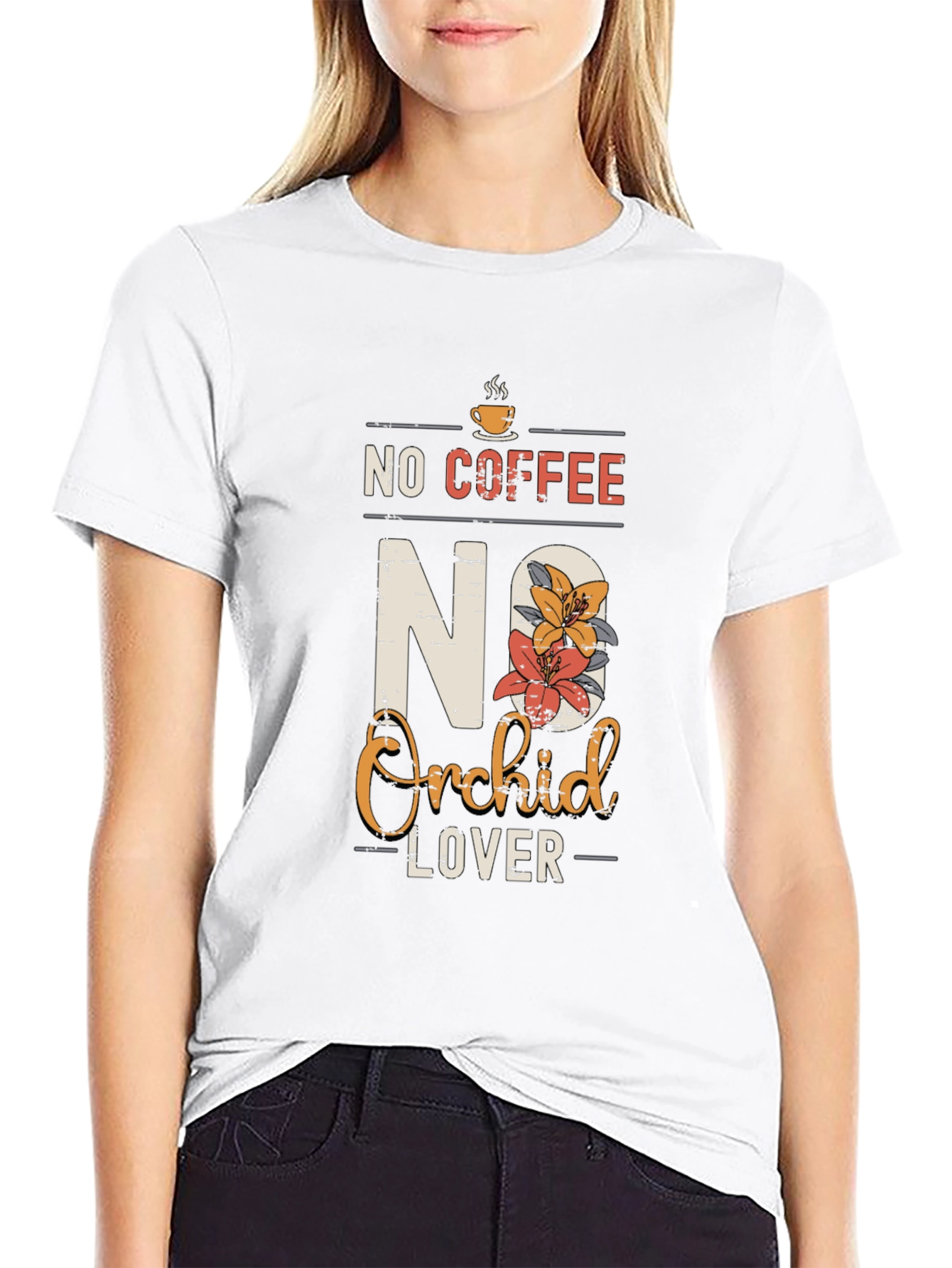 No Coffee No Orchid Lover T-Shirt