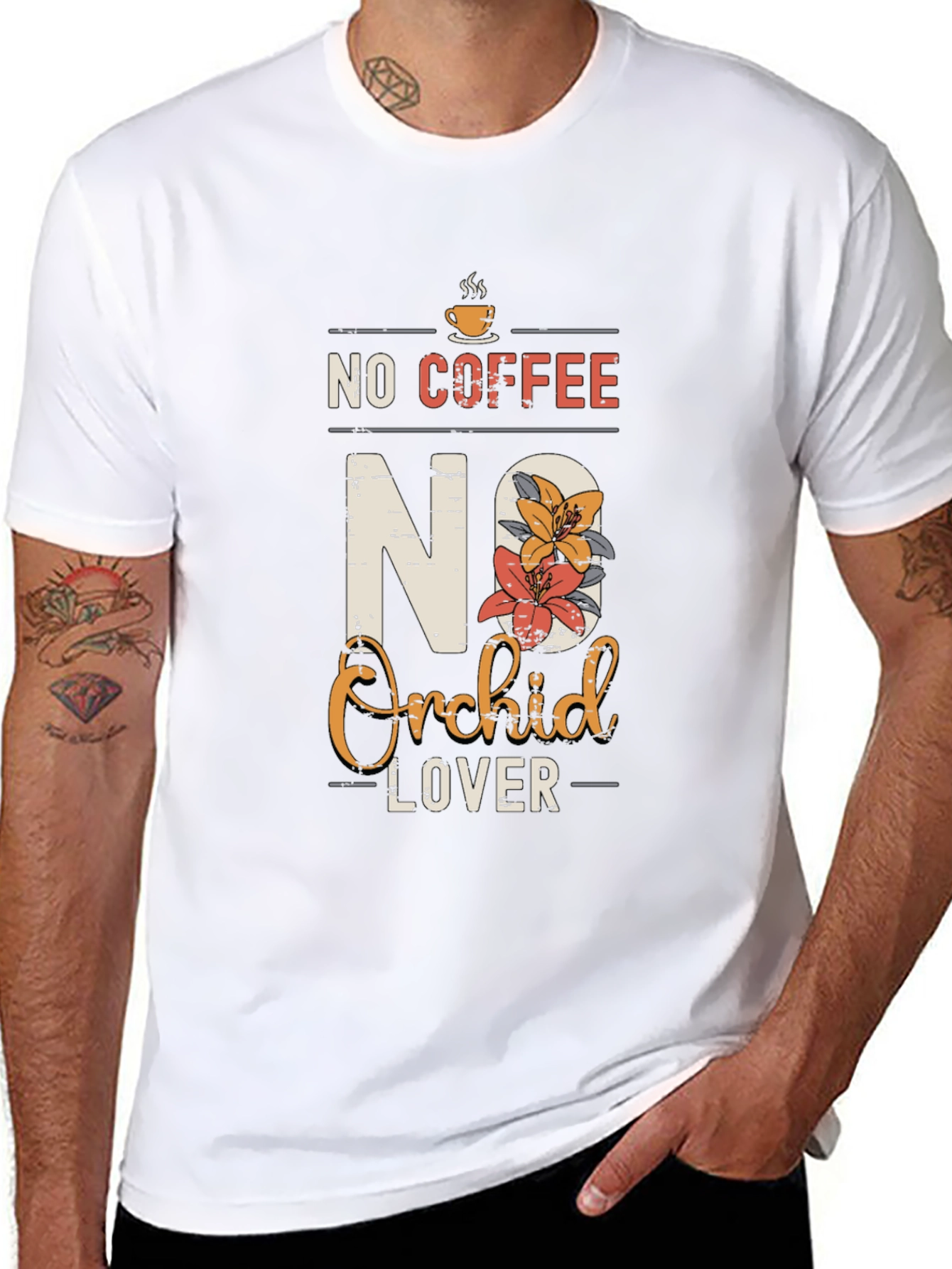 No Coffee No Orchid Lover T-Shirt