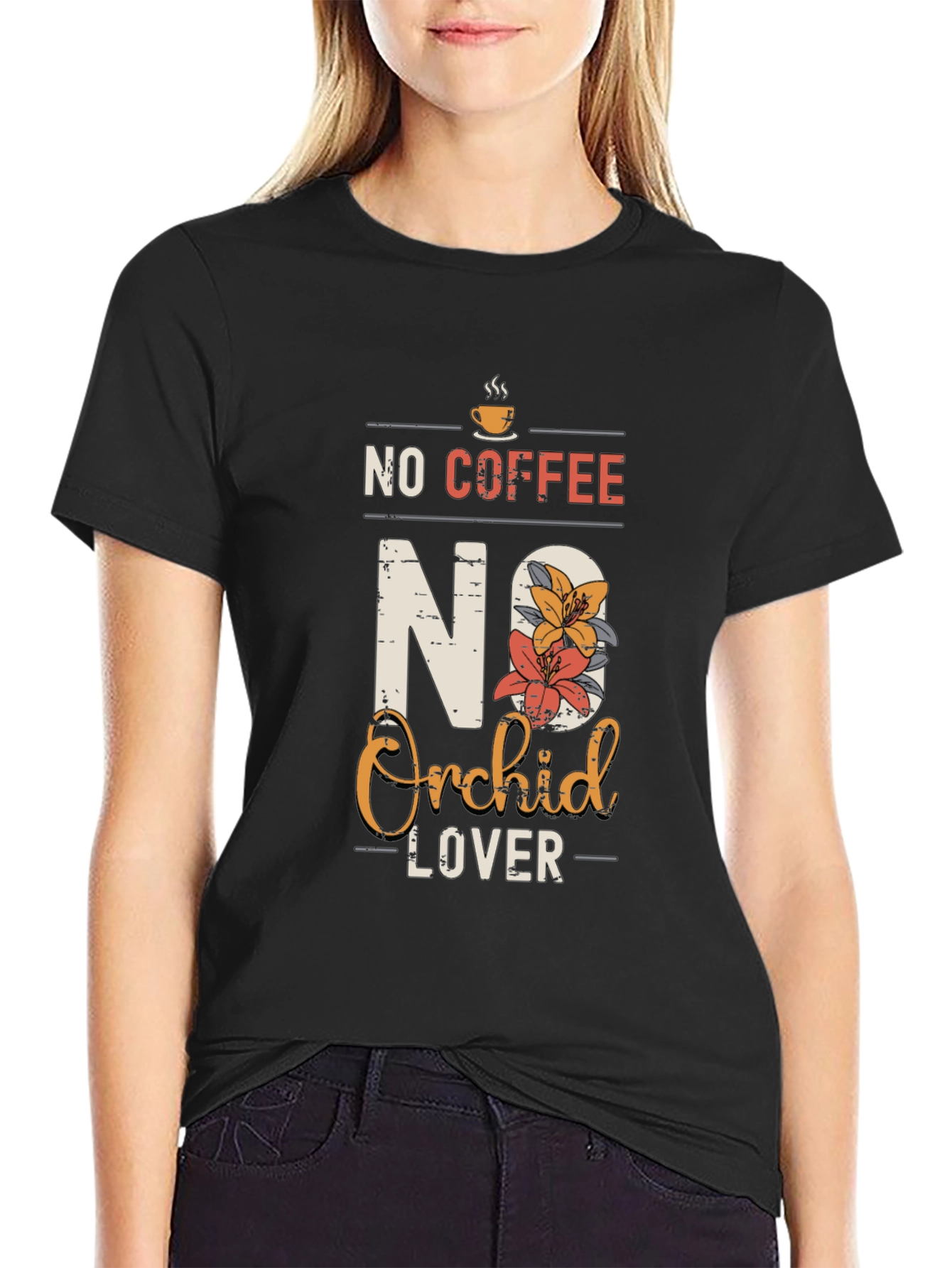 No Coffee No Orchid Lover T-Shirt
