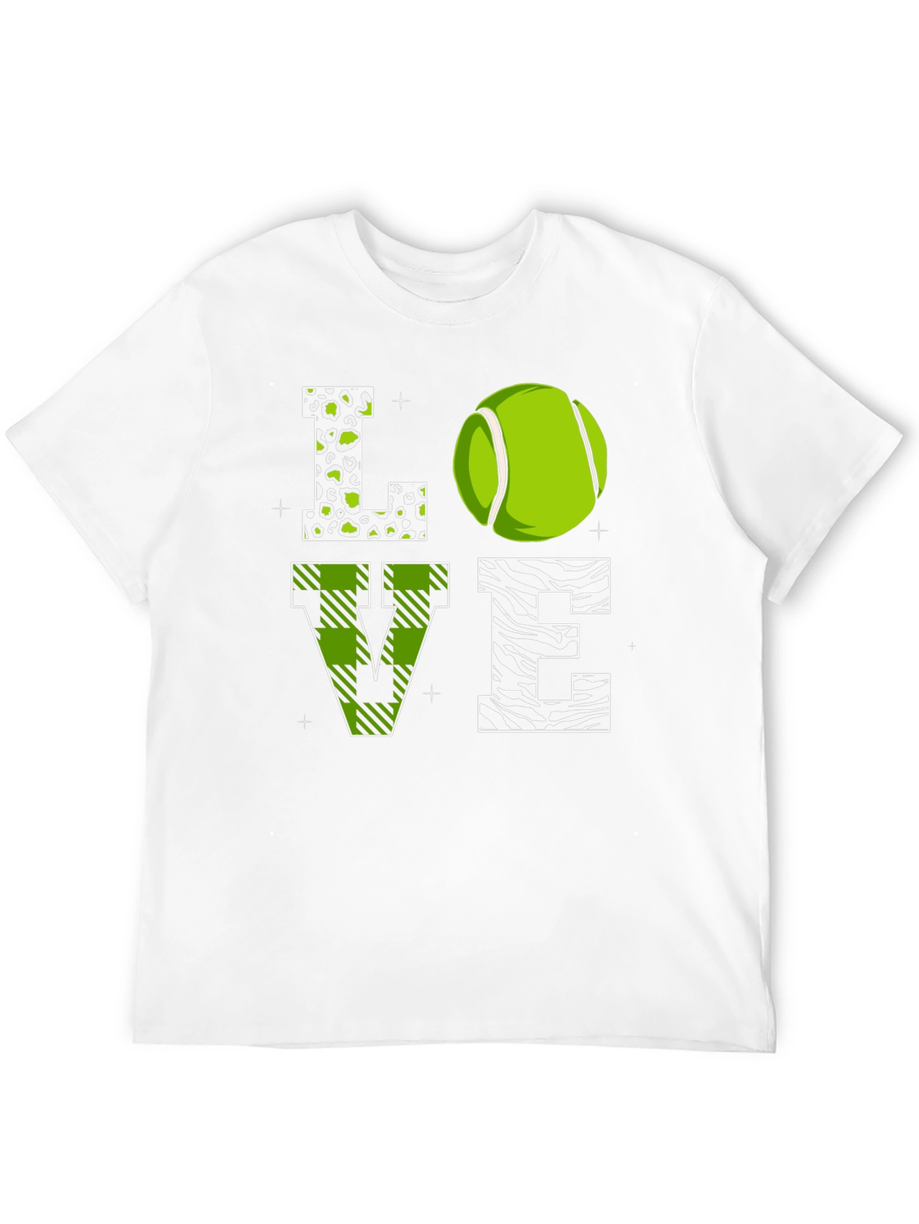 Love Tennis Graphic T-Shirt - Novelty Design