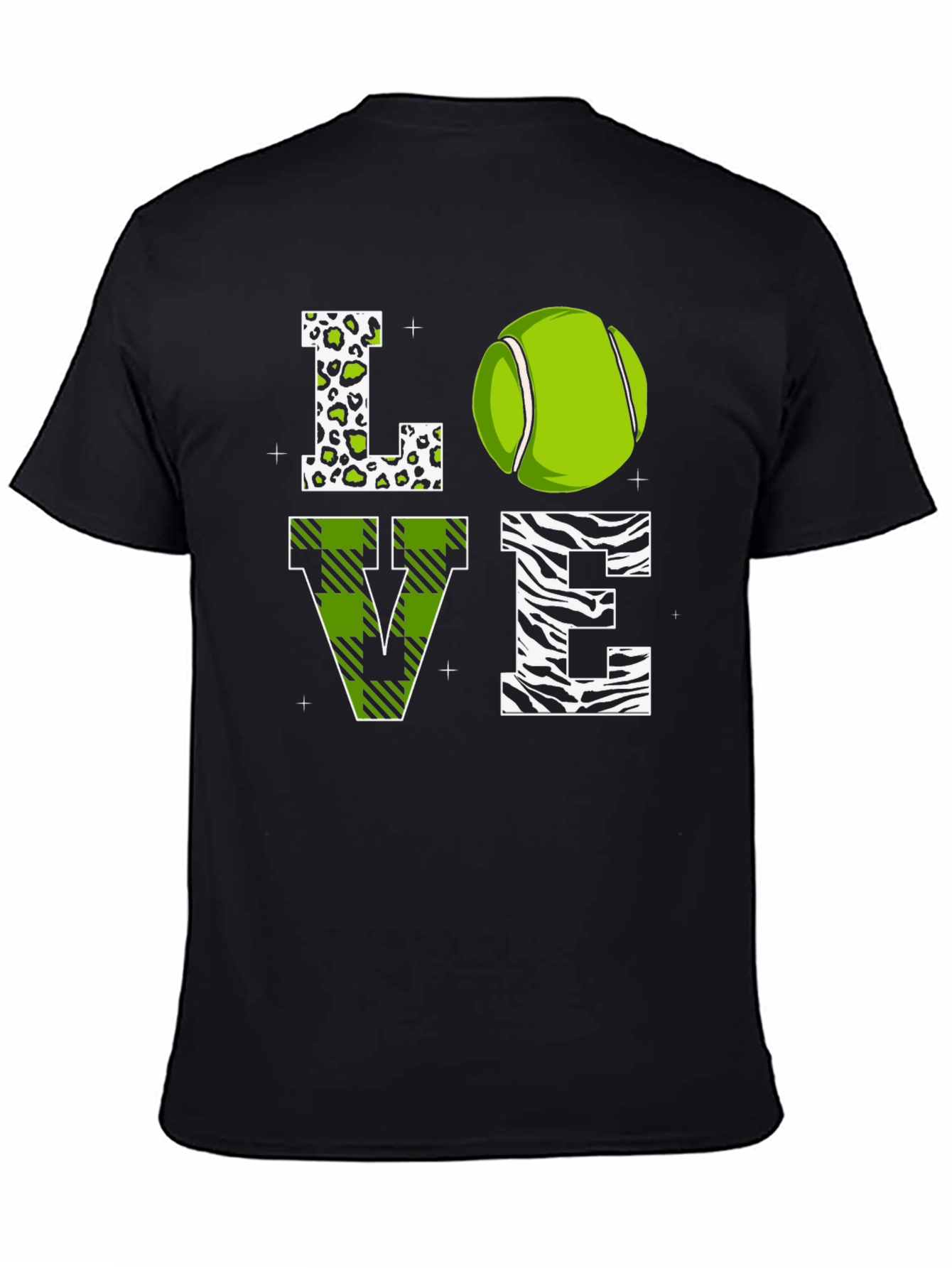 Love Tennis Graphic T-Shirt - Novelty Design