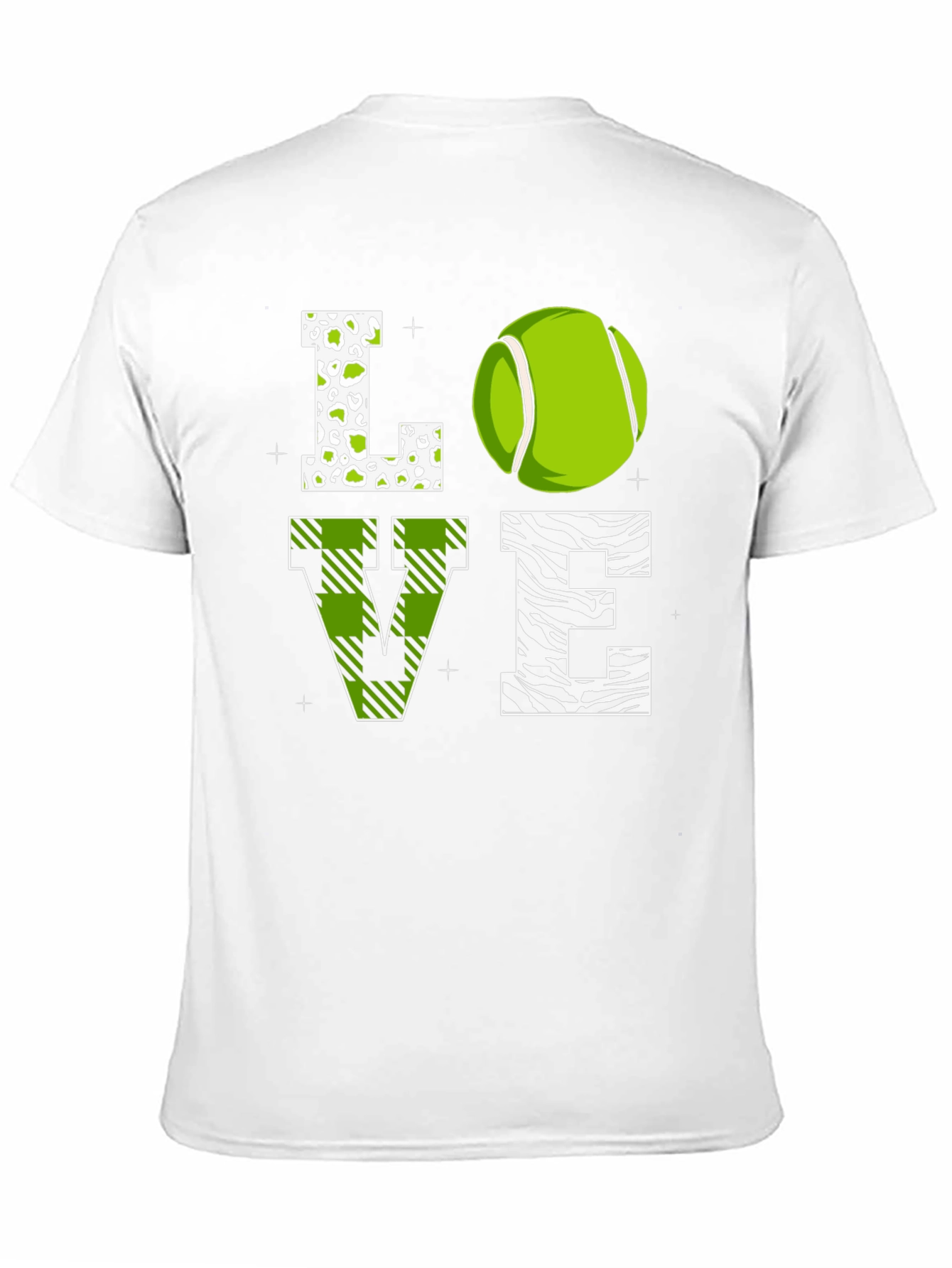 Love Tennis Graphic T-Shirt - Novelty Design