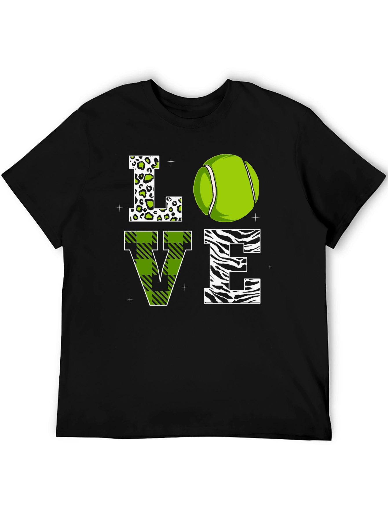 Love Tennis Graphic T-Shirt - Novelty Design
